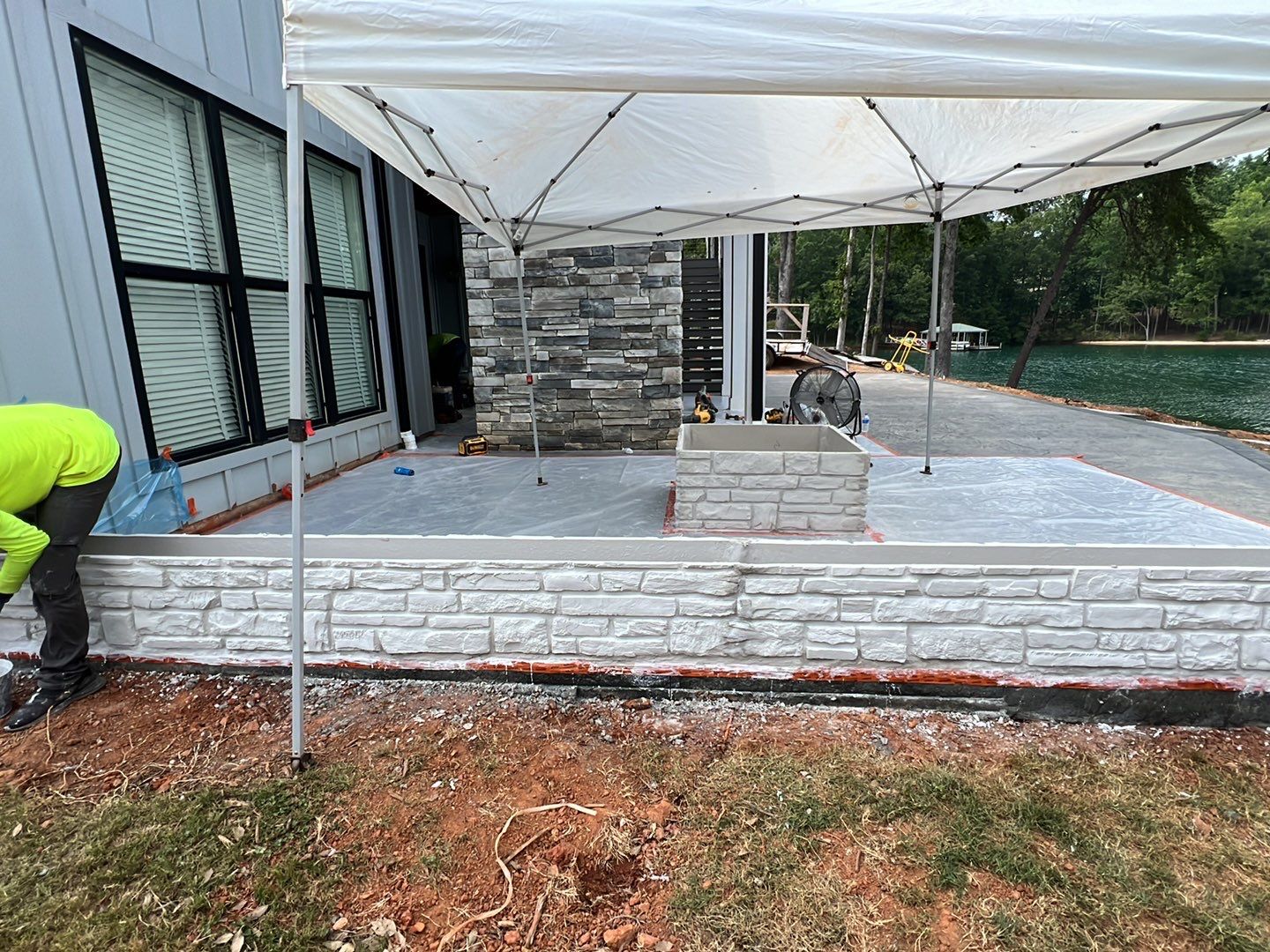 Stamped Concrete Patio by Xtreme Concrete Services