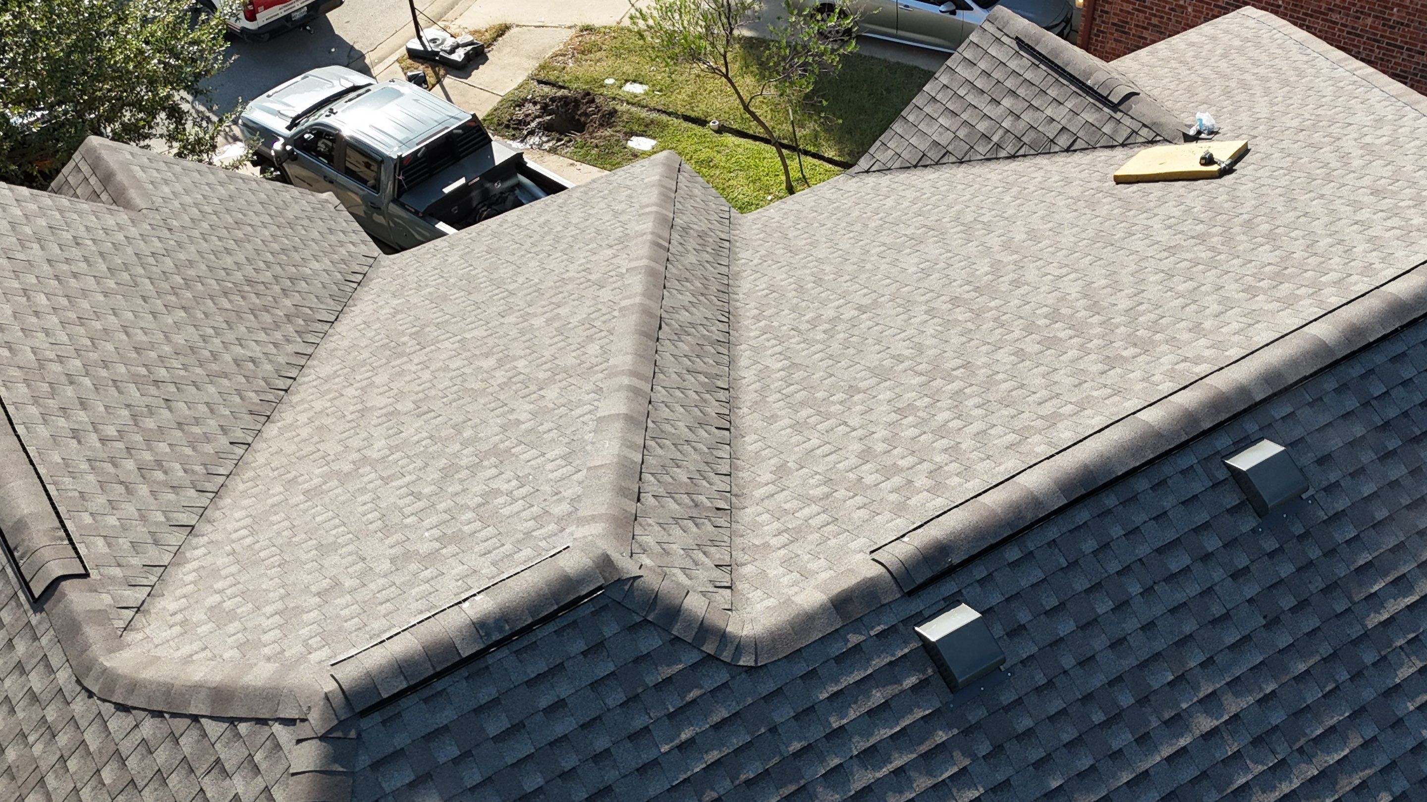 Residential Roof Replacement using GAF - HDZ - Weathered Wood by Action Exteriors Austin