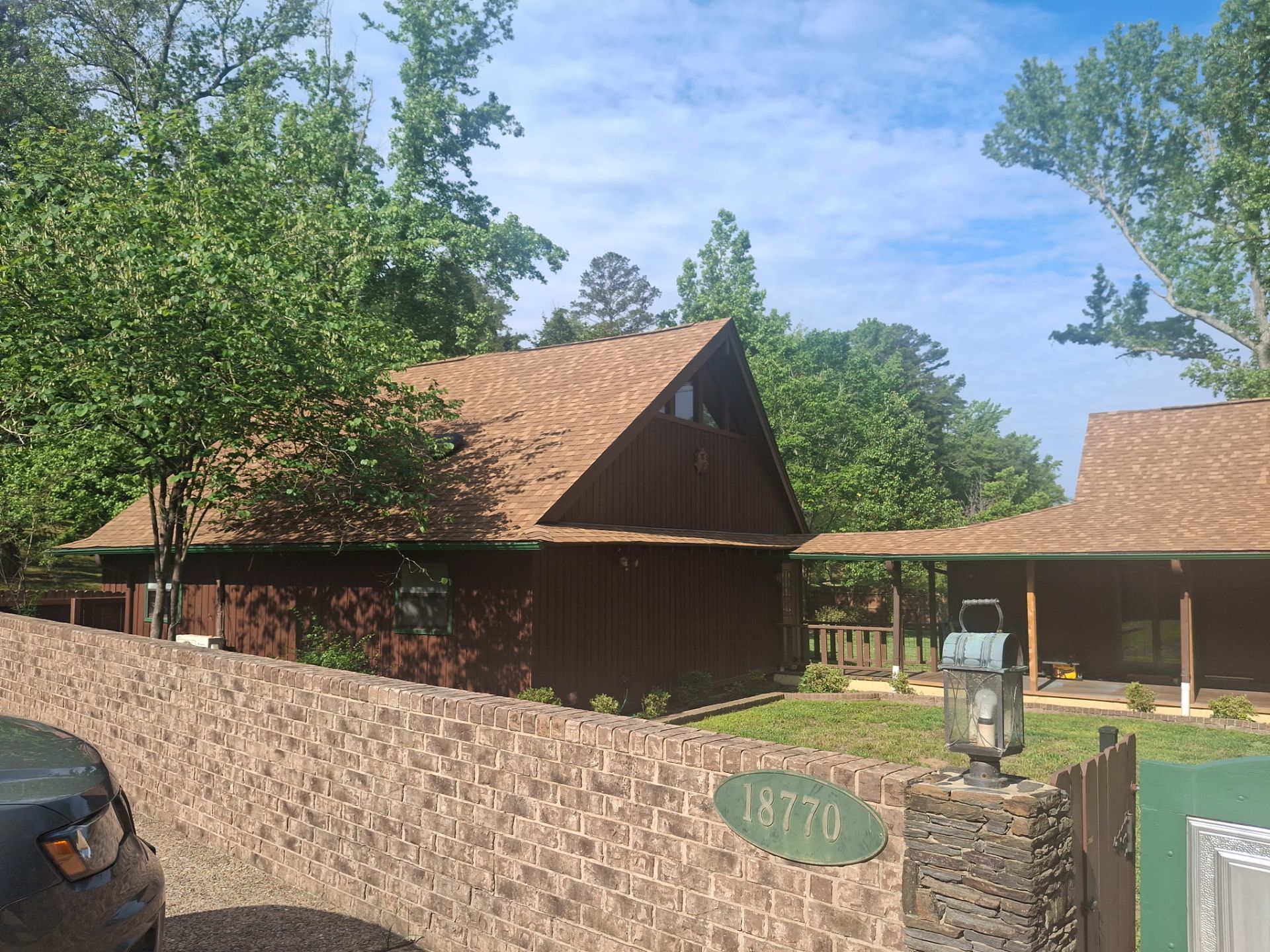 Careful Stain Work & Fresh Color on Unique Property Tyler, TX by Quality Coats Painting