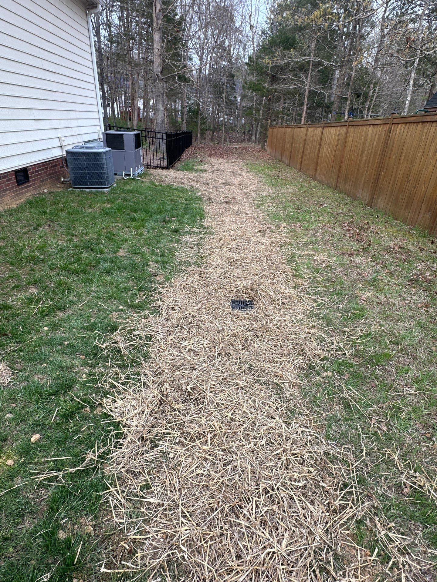 Channel drain installation Durham by Martinez Brother’s Nc Landscaping Inc