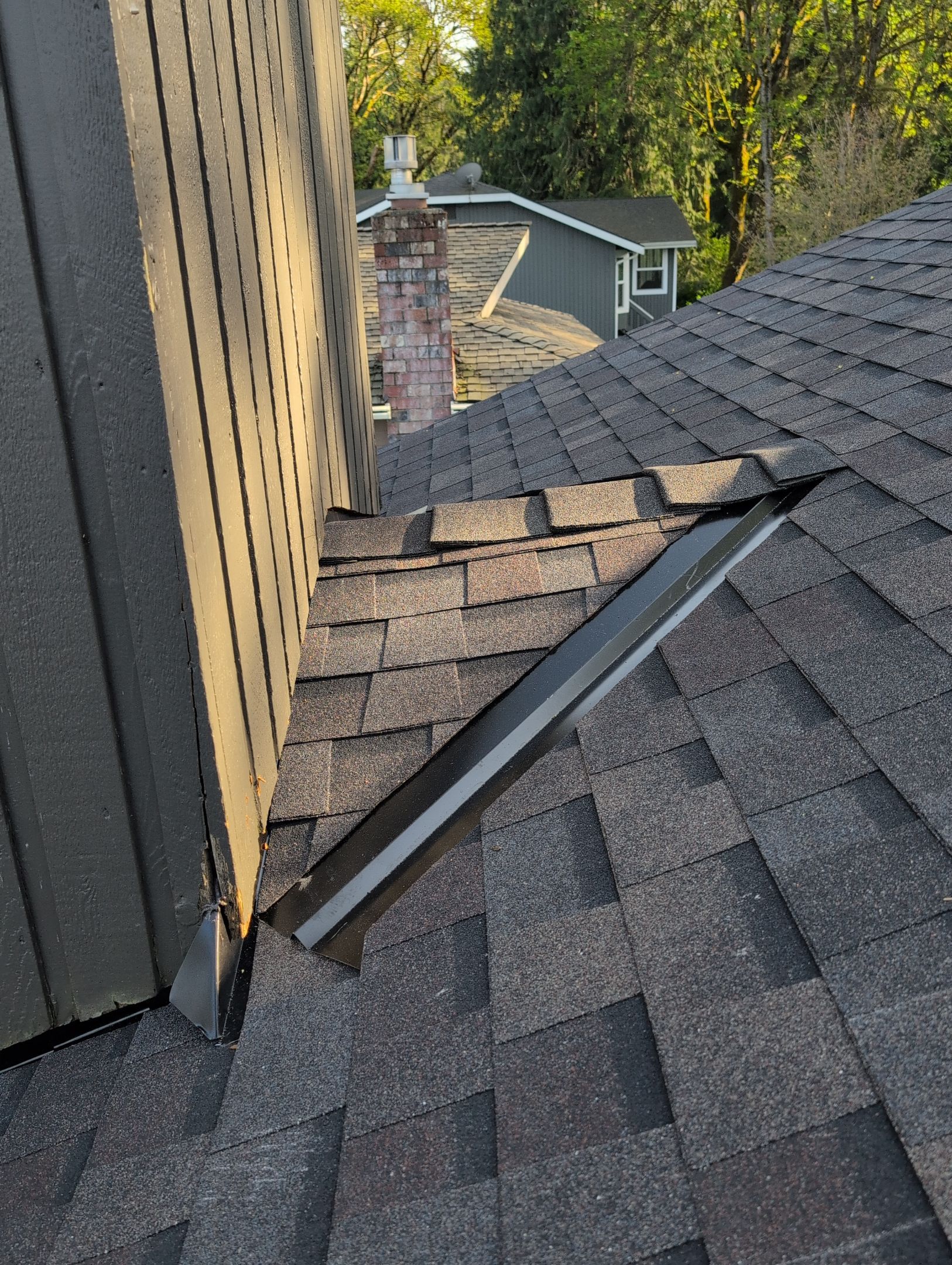 Bad EuroShield Install to Shingles in Issaquah by Roof Smart