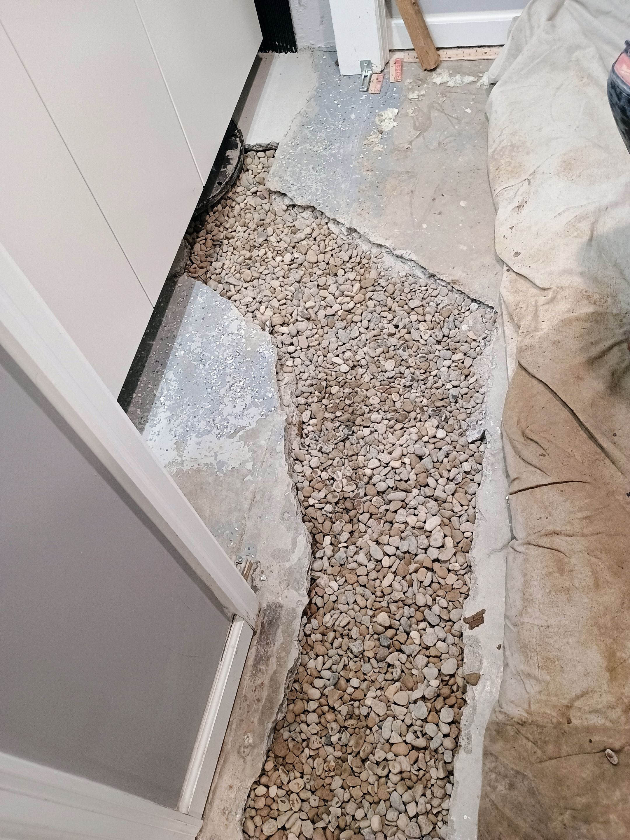 Interior Drain Tile in St. Louis Park by Waterproofing Northeast