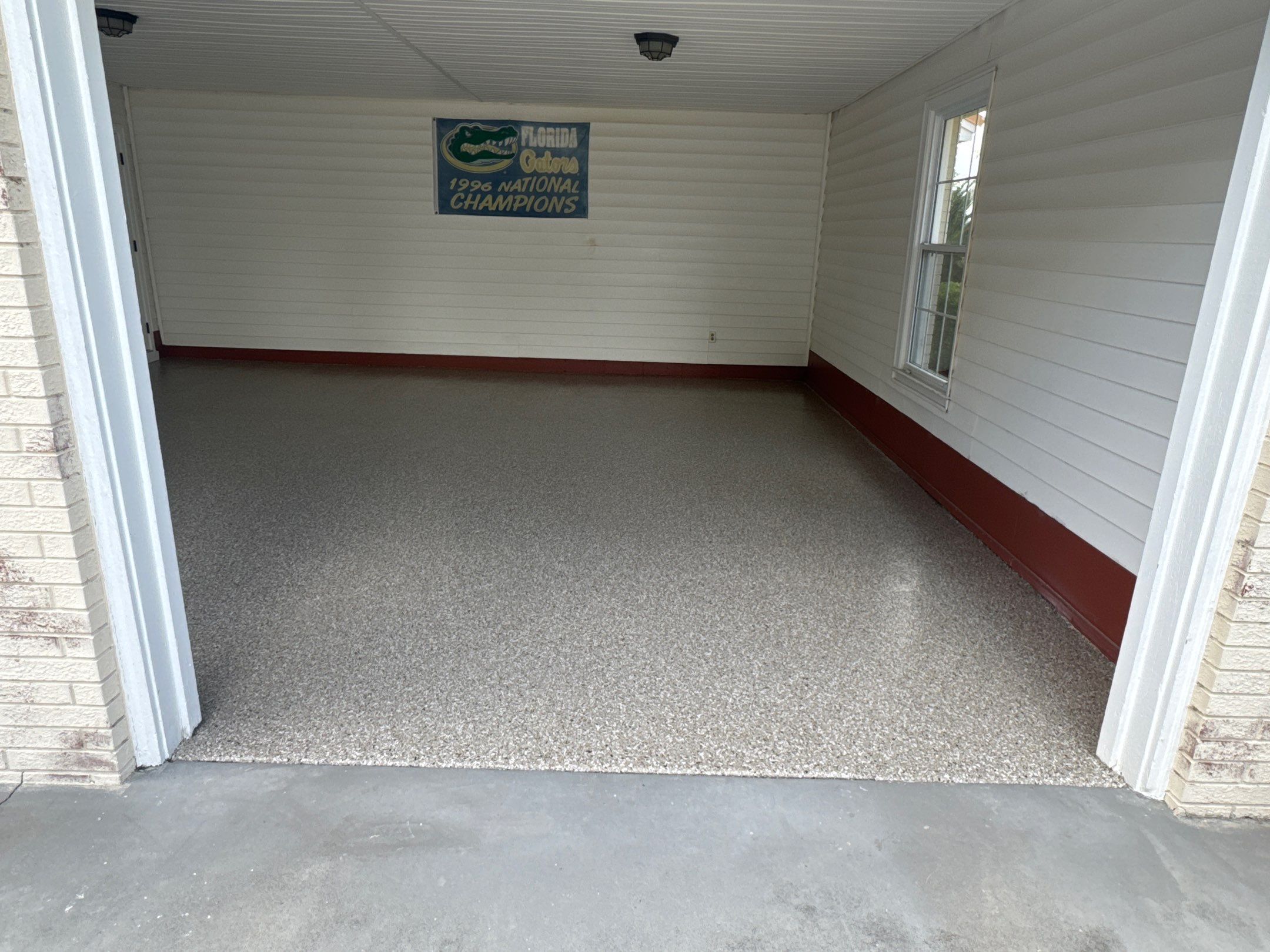 Garage in Pecan by Cross Creek Concrete Coatings