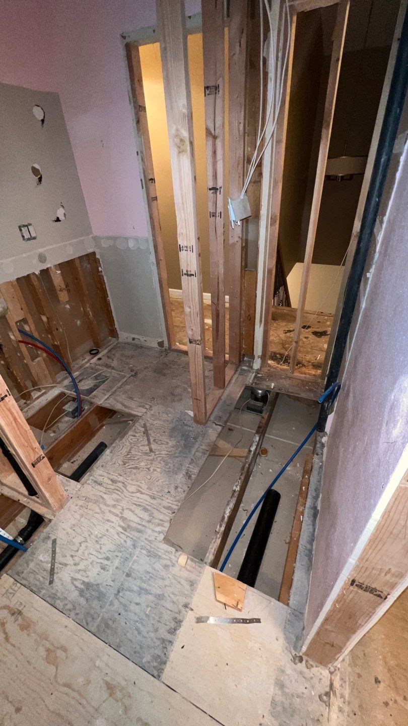 Two Bathroom Remodel  by Plumbing Connect Systems LLC