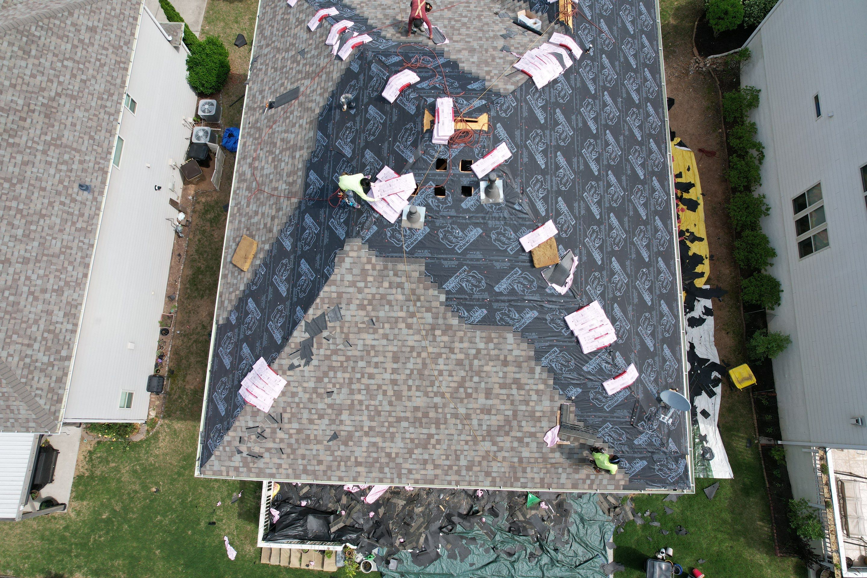 Residential Roofing Installation using Owens Corning by Inspector Roofing and Restoration
