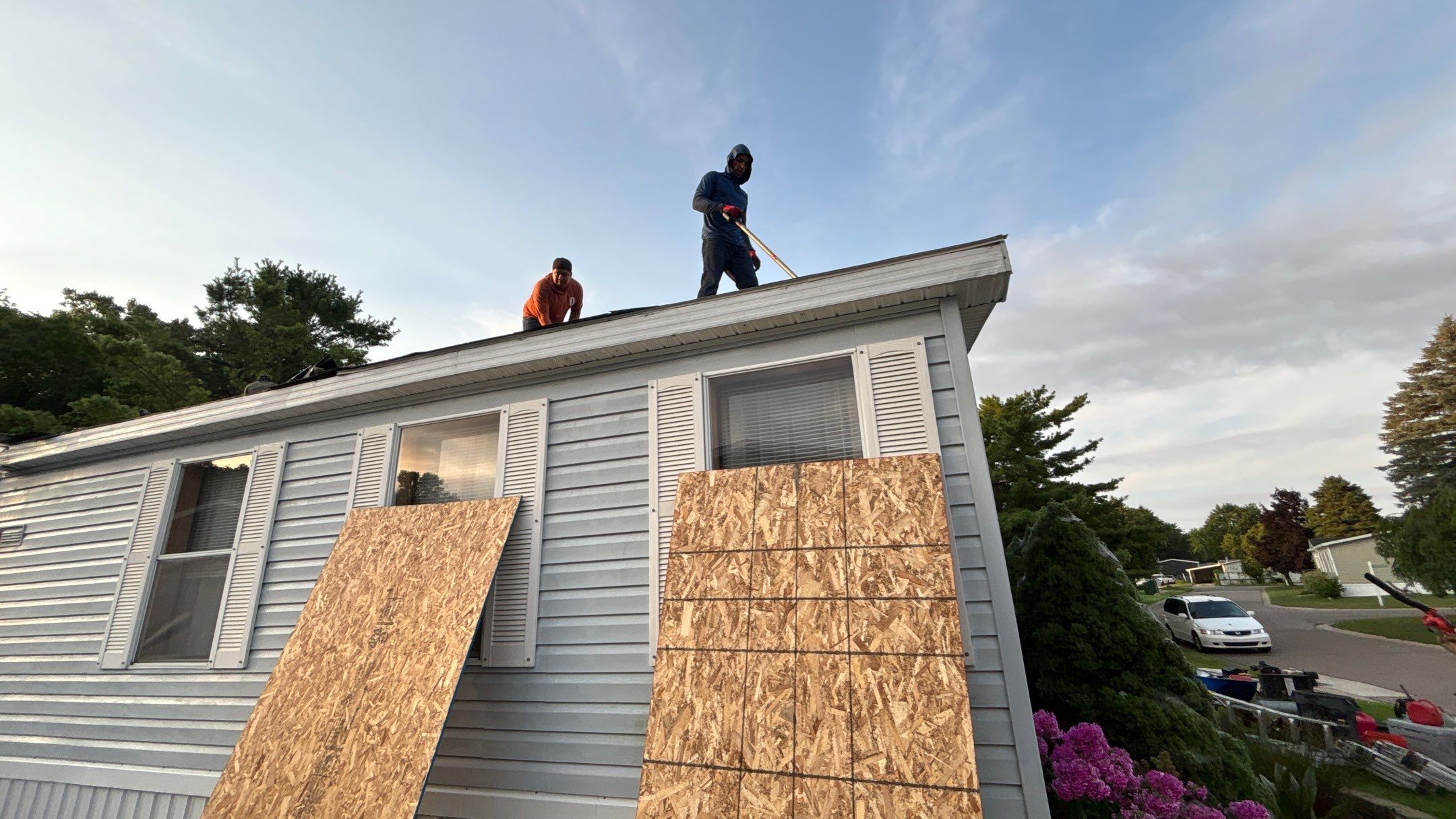 Roof Replacement using Owens Corning Sierra Gray by 180 Contractors