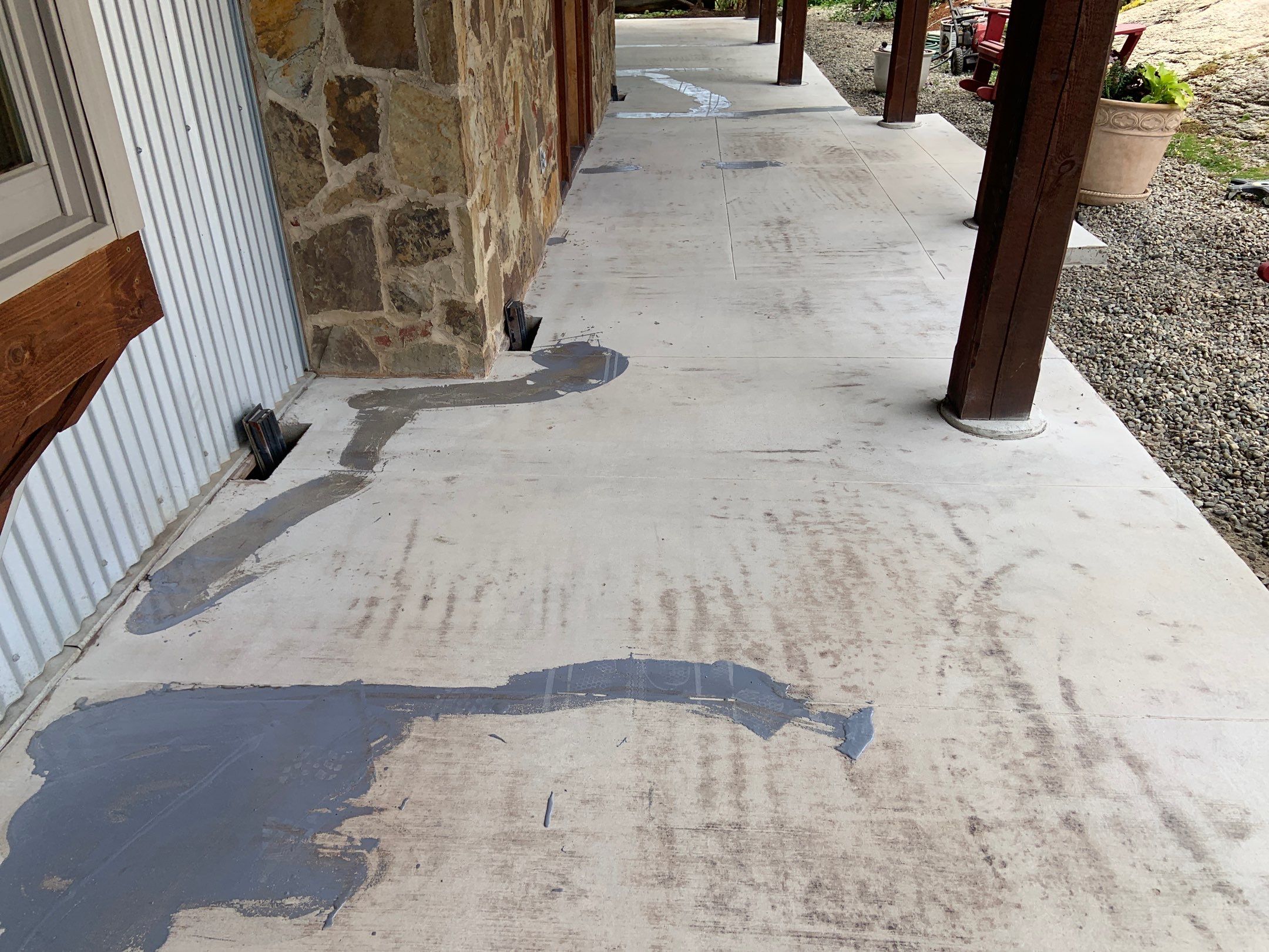 Patio Transformation using Mt Everest by Croc Coatings, LLC