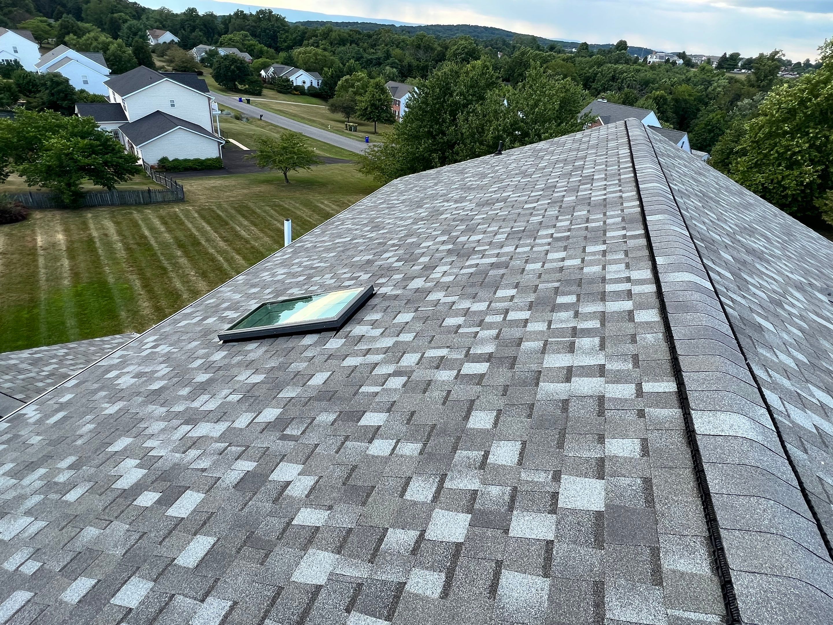 Residential Roofing Installation using Atlas Pinnacle Pristine Coastal Granite Architectural Shingles by Frederick Roof Repair