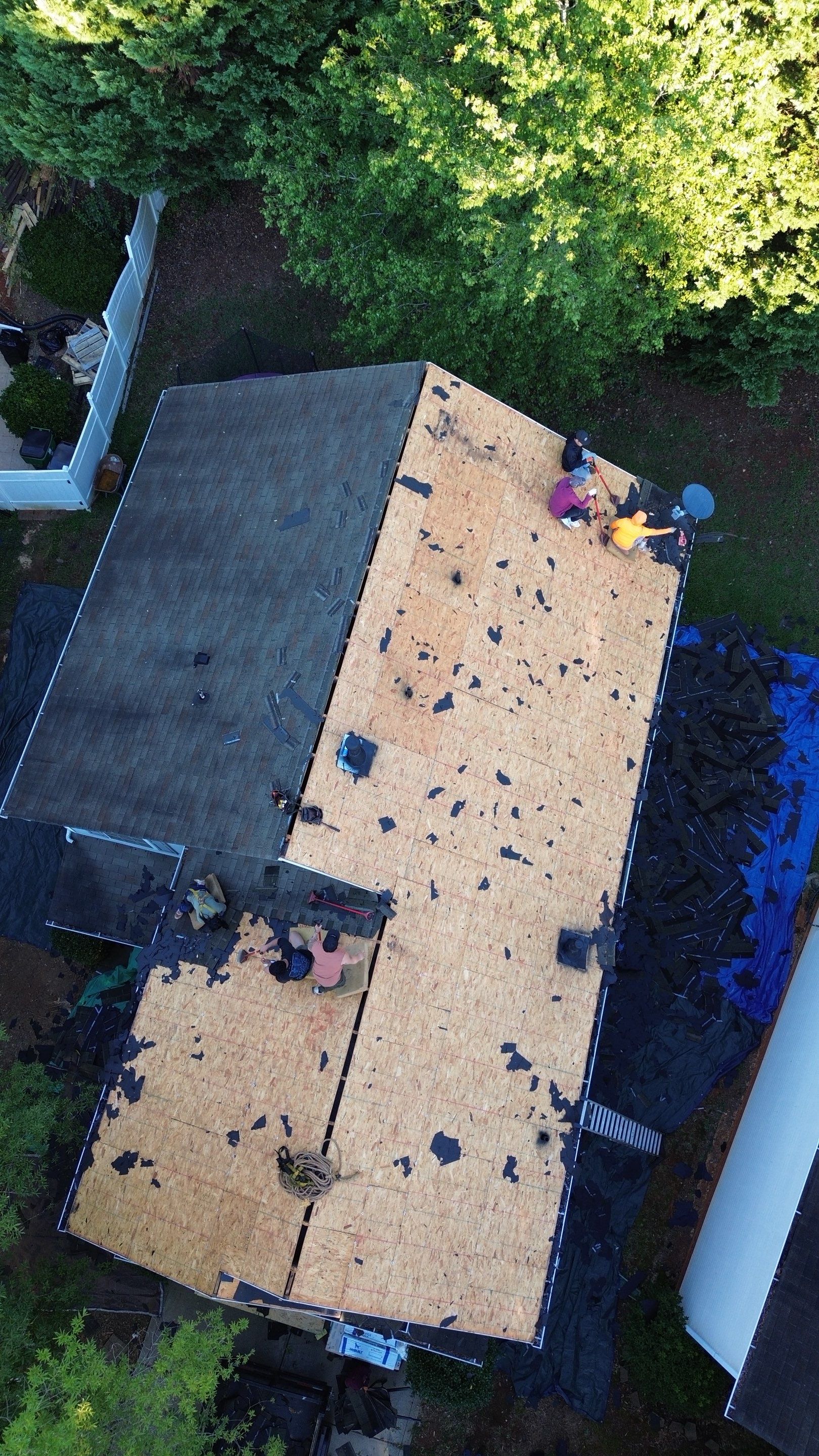 Roof and gutter replacement by hail and wind damage by Just Brilliant Restoration JBR