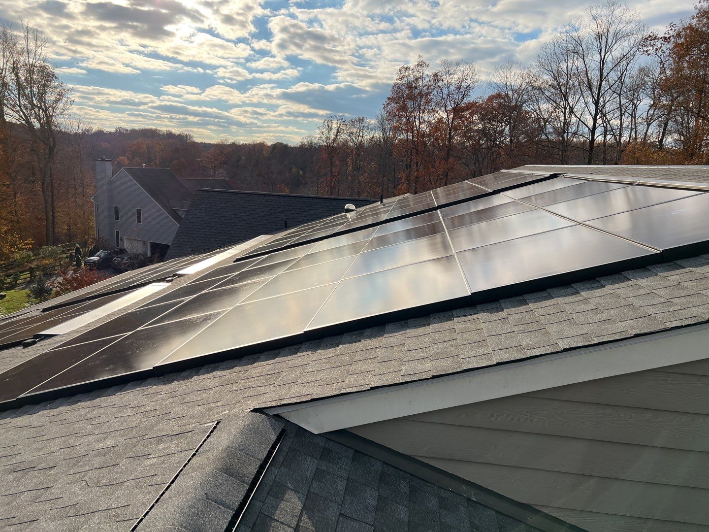Solar Roof using GAF Decotech integrated panels by American Home Contractors