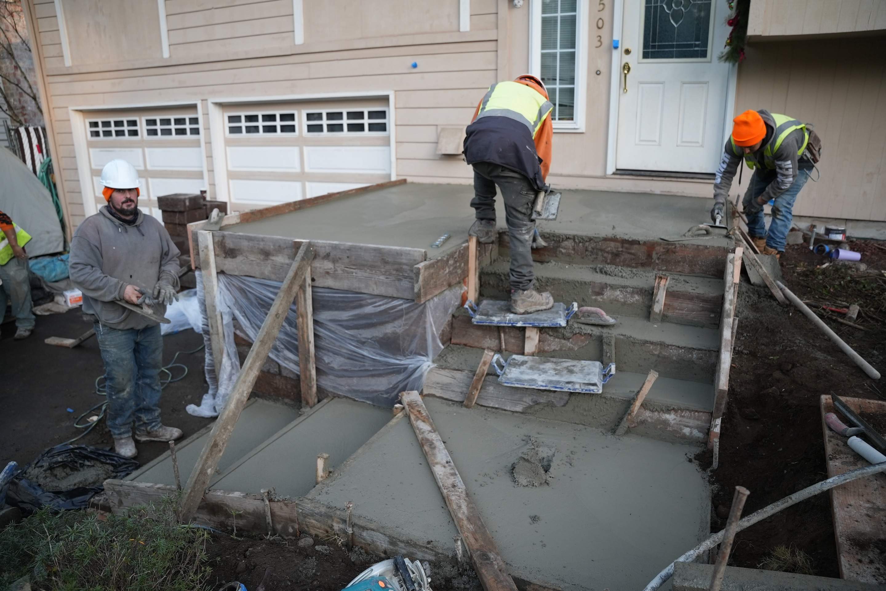 Concrete Front Stair Repair | Bothell  by Jireh Asphalt & Concrete Inc 