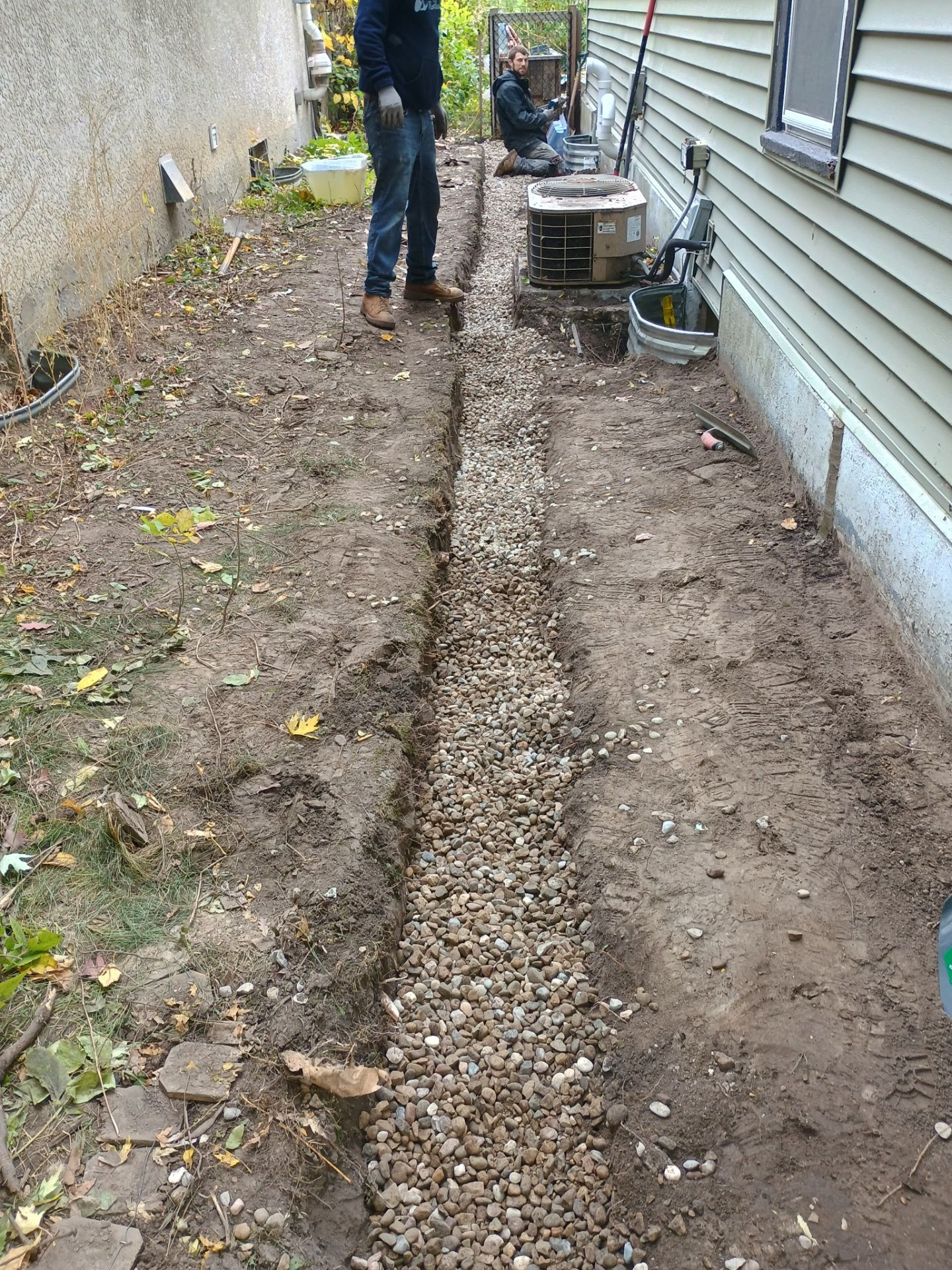 A French Drain for Maya by Waterproofing Northeast