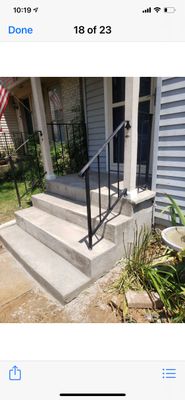 concrete stairs installation