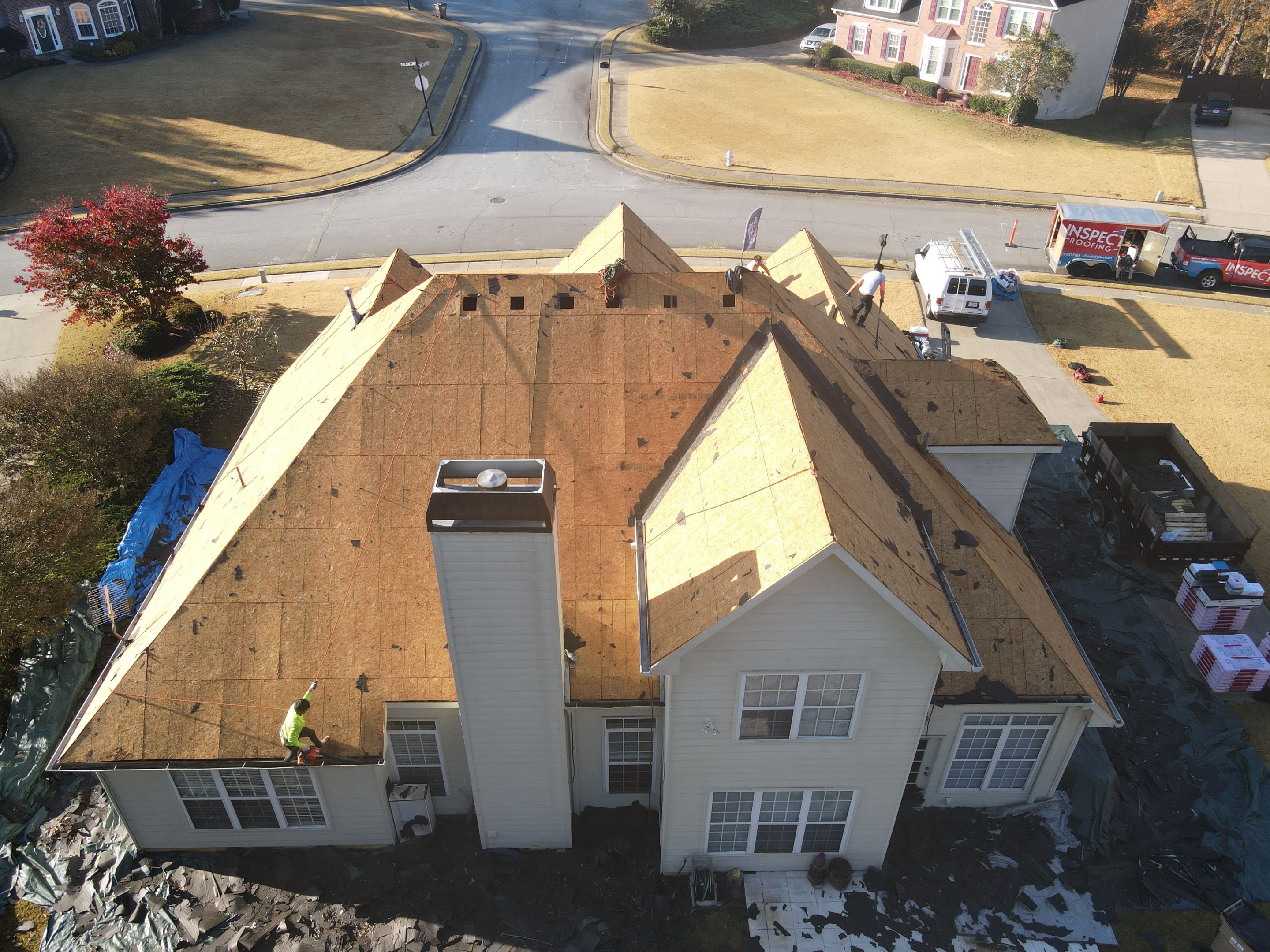 Residential Roofing Installation using Owens Corning by Inspector Roofing and Restoration