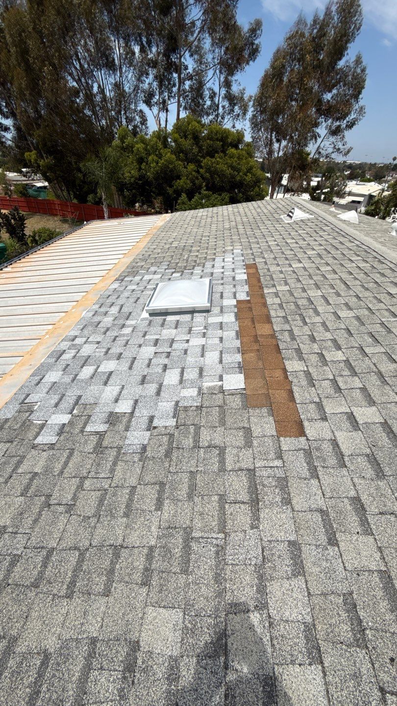 San Diego Skylight Replacement and Asphalt Shingle Roof Repair by Reliable Roofing San Diego Inc.