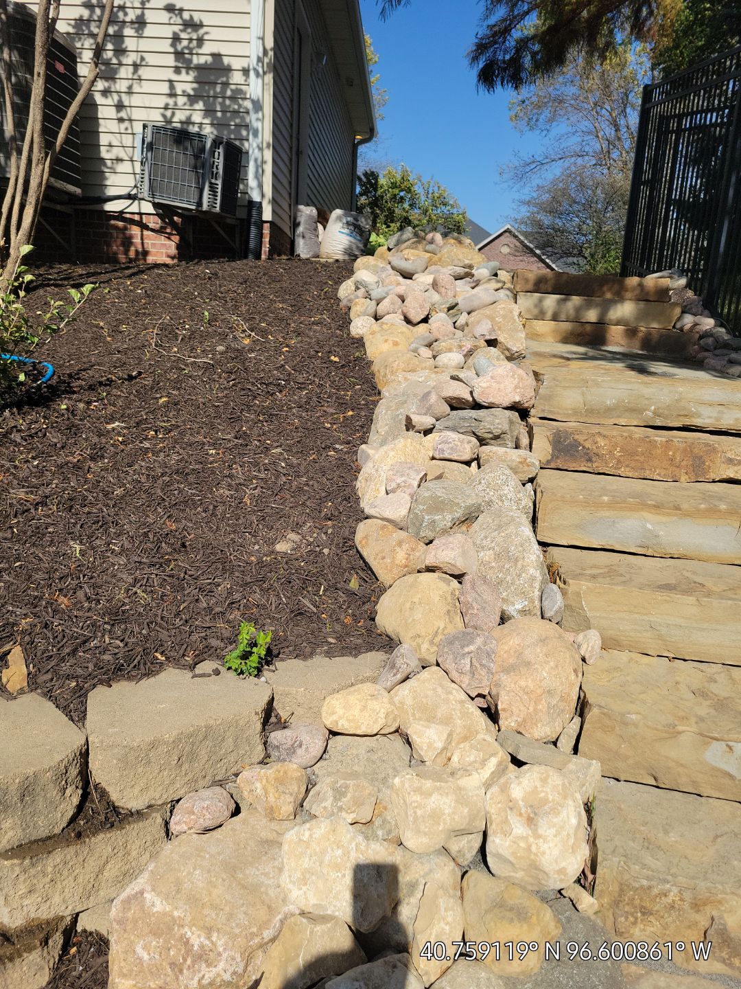 Updated Stone Stepper Path by New Horizon Landscapes