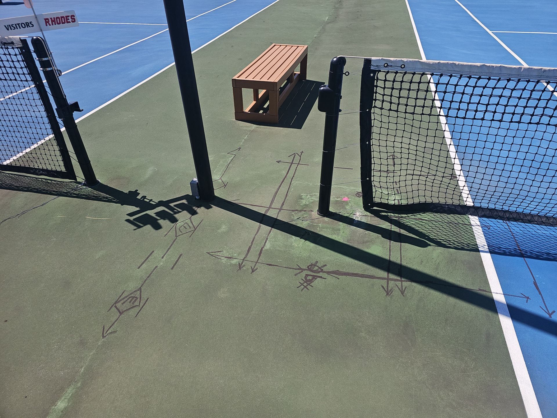 Concrete Assessment Project for Tennis Courts by Alsip Locating Service, LLC