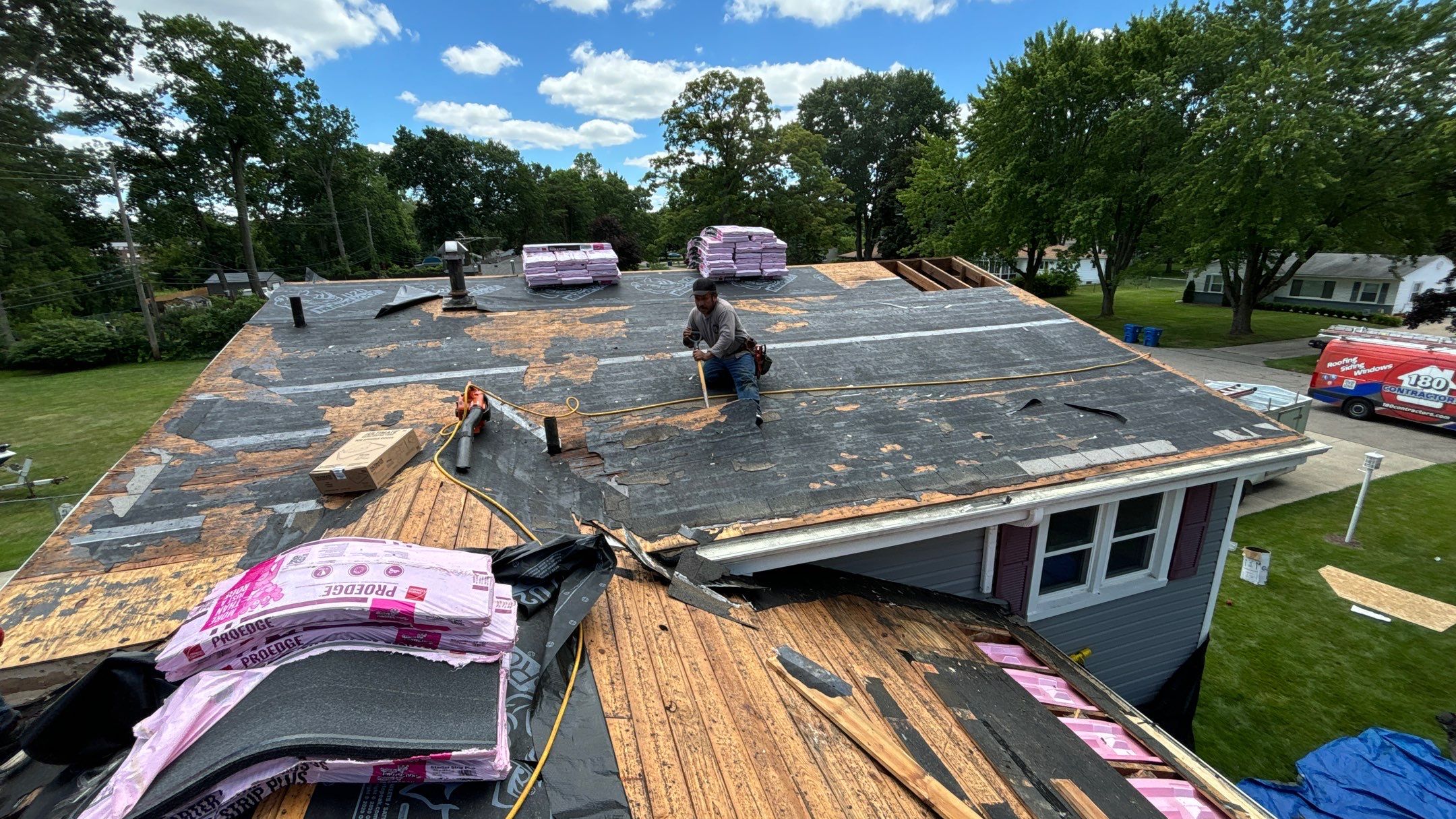 Roof Replacement using Owens Corning by 180 Contractors