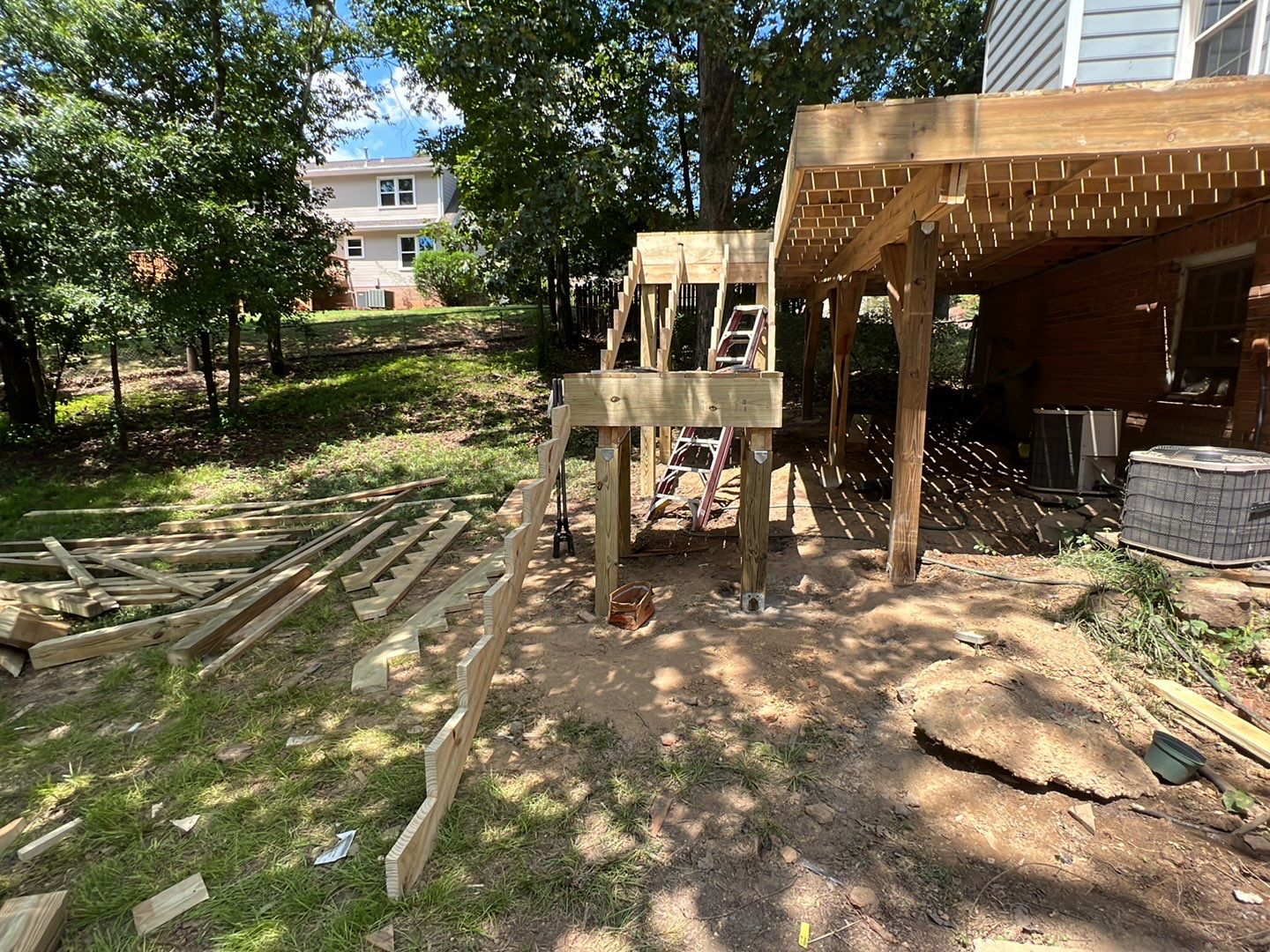 Russet Cove Circle - Deck Installation by Pillar and Pine