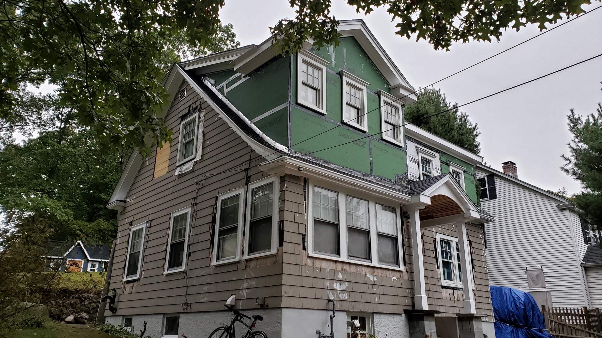 Siding Installation using Red Cedar by UBrothers Construction