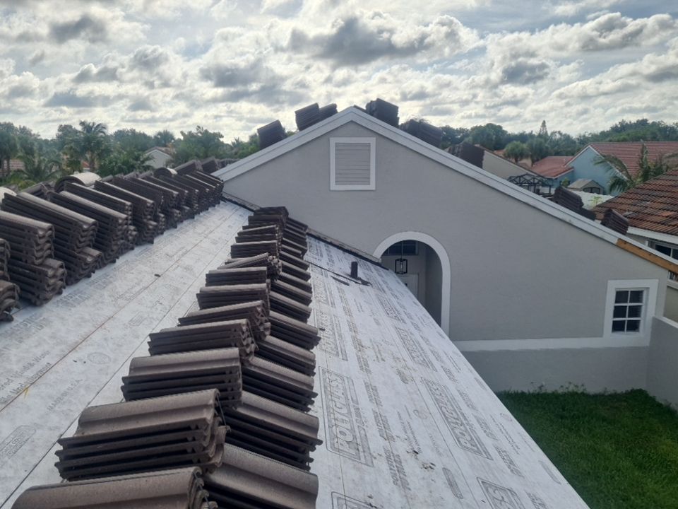 Residential Roofing Installation using Eagle Roofing Tile by BLUES BROTHERS ROOFING