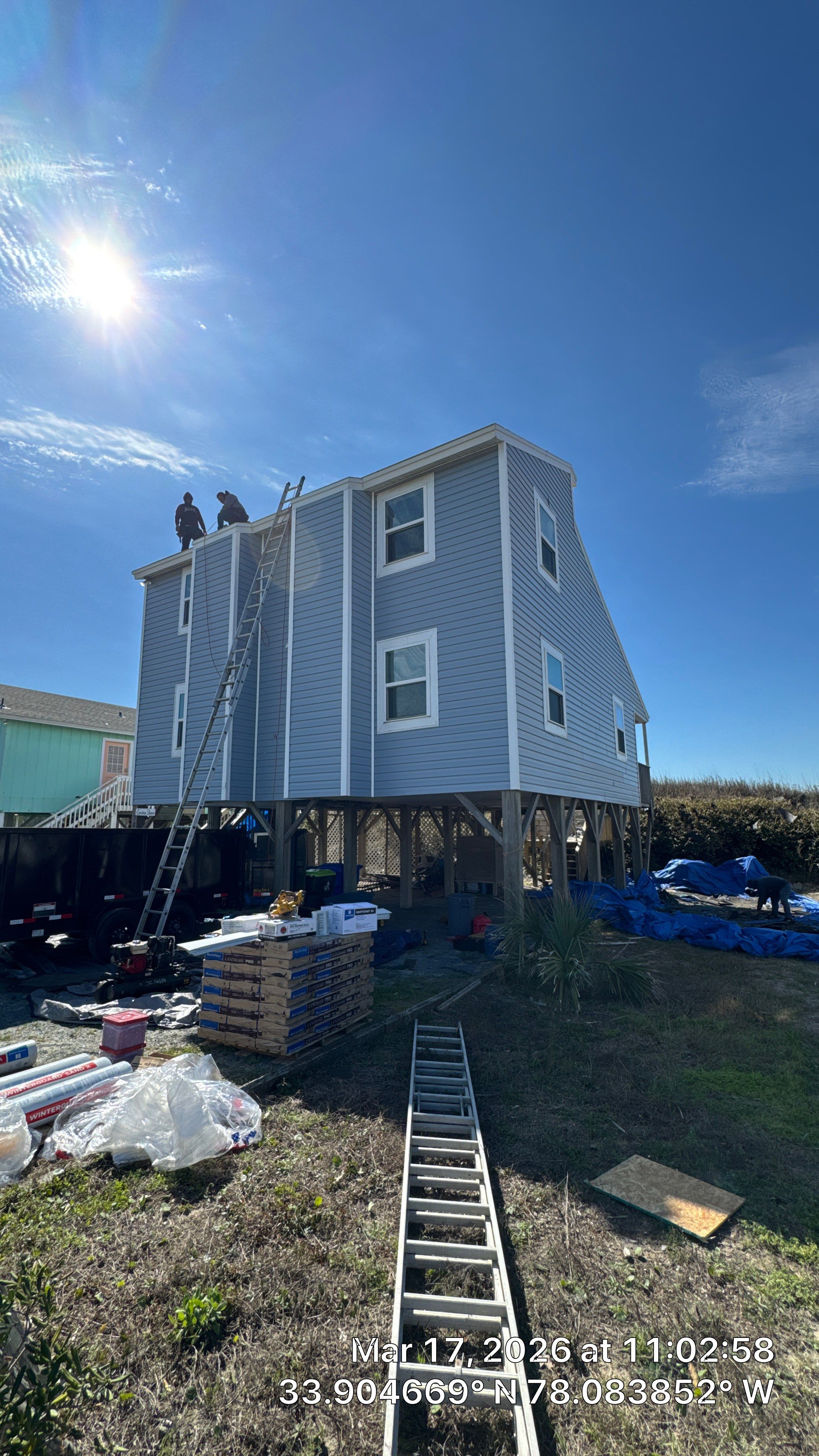 Fortified Roof Replacement Wilmington NC | CertainTeed Landmark PRO Coastal Blue by RGR Construction and Roofing, LLC