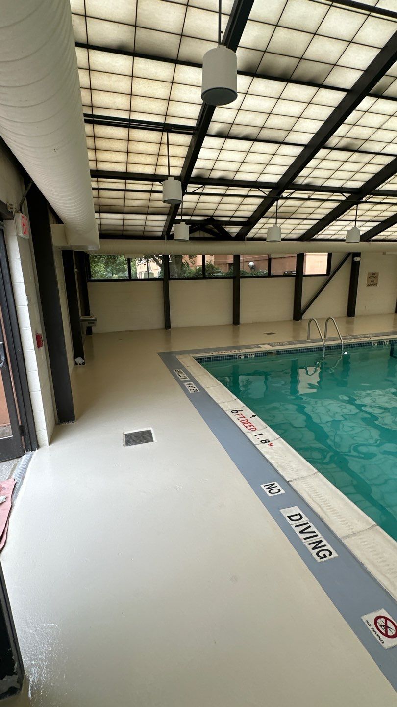 Hotel Pool Deck Project in Cranberry Township by Floors in a Day, Inc