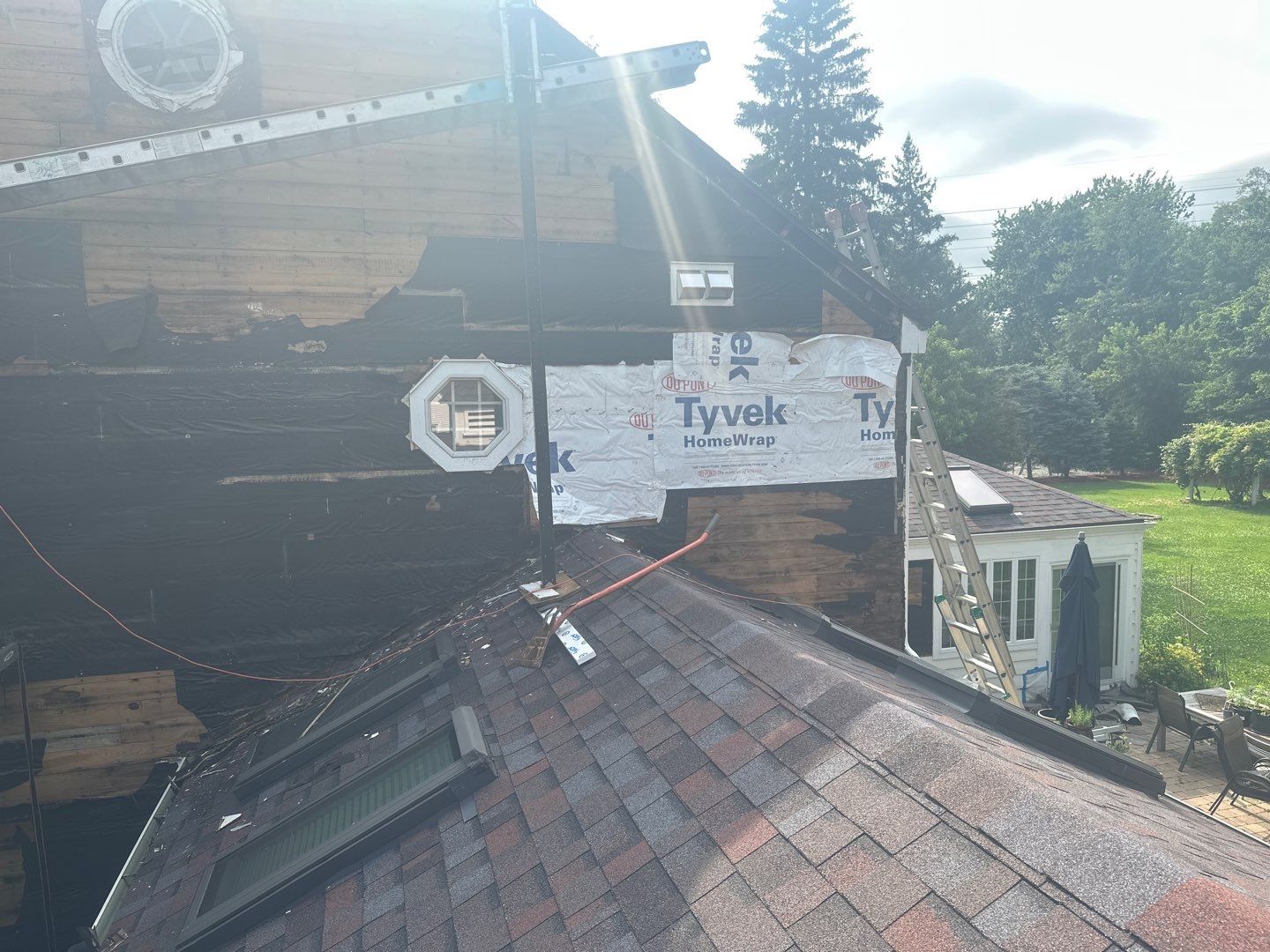 Siding Installation using Hardie Plank Artic white by A Plus Exterior