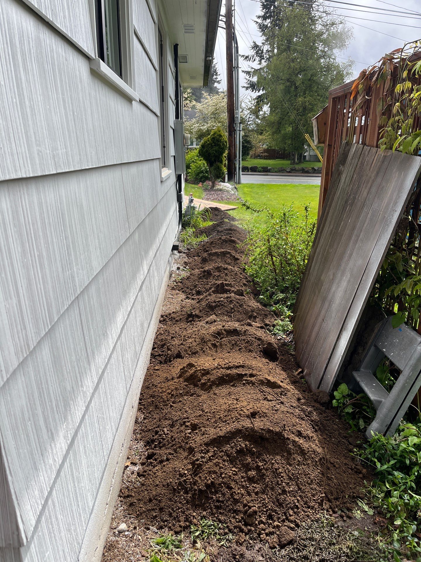 John | Concrete Backyard Walkway by Jireh Asphalt & Concrete Inc 