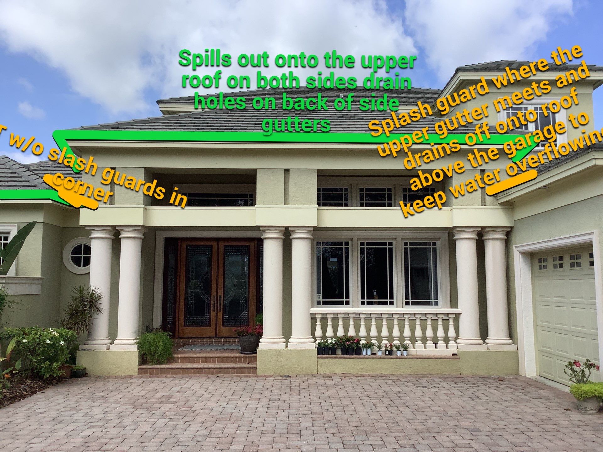 Gutter Project 7 inch seamless gutters using Cameo Gutters in Sarasota FL by Gutter Professors