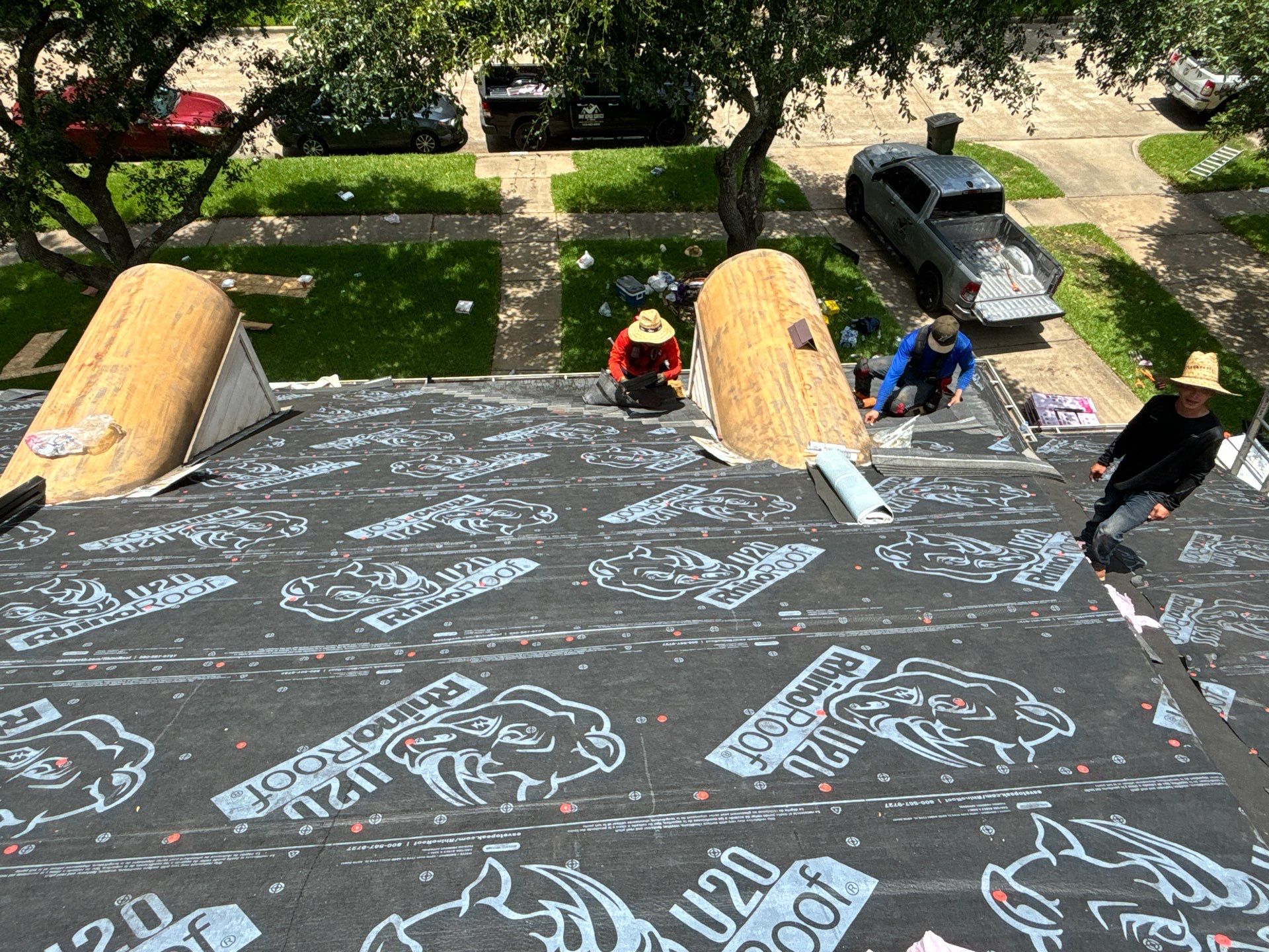 Residential Roofing Installation using Owen's Corning Duration (Lifetime) Shingles by Roof Repair Company