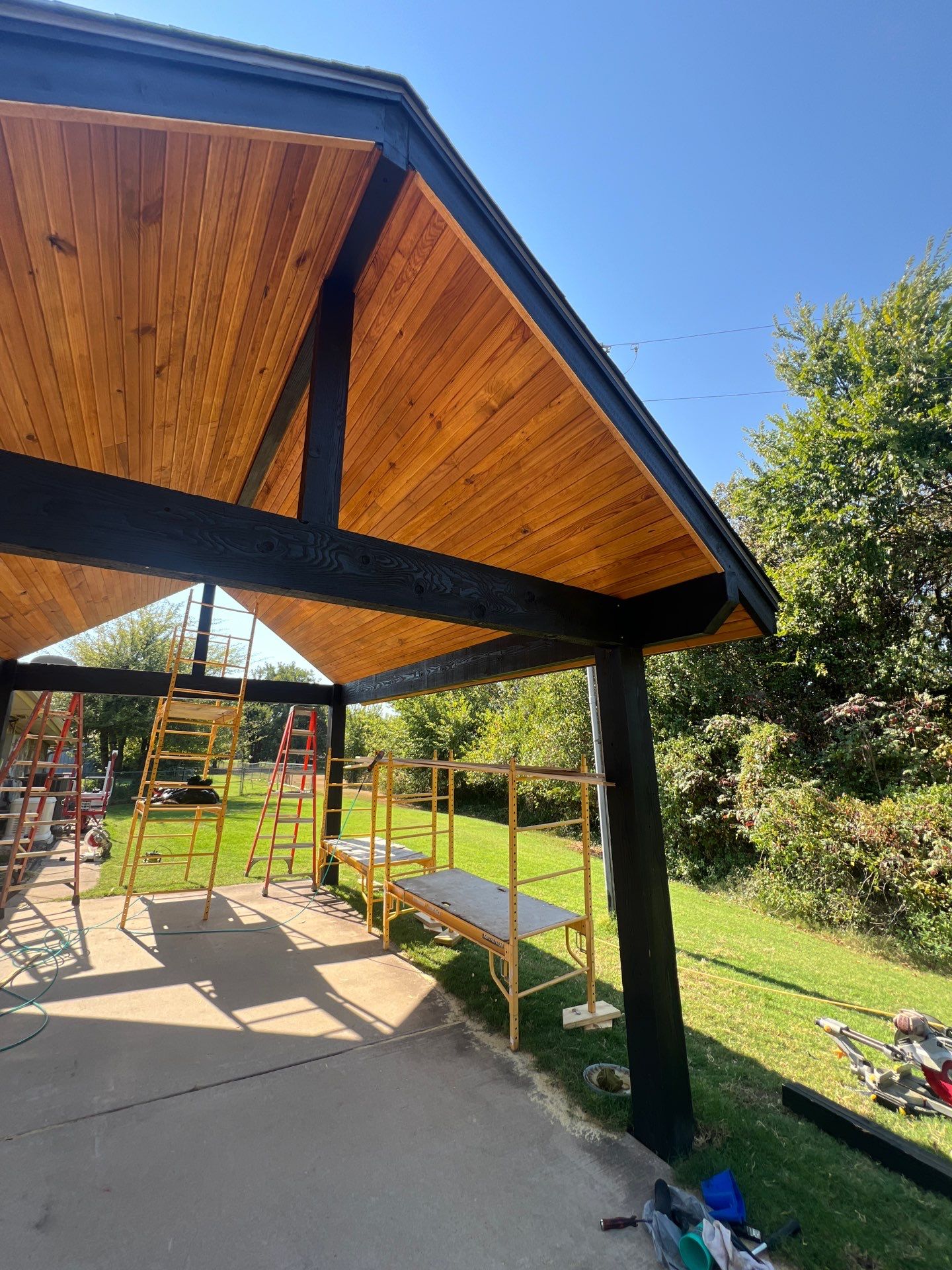 Car Port Build in Edmond, OK by McCann's Roofing and Construction