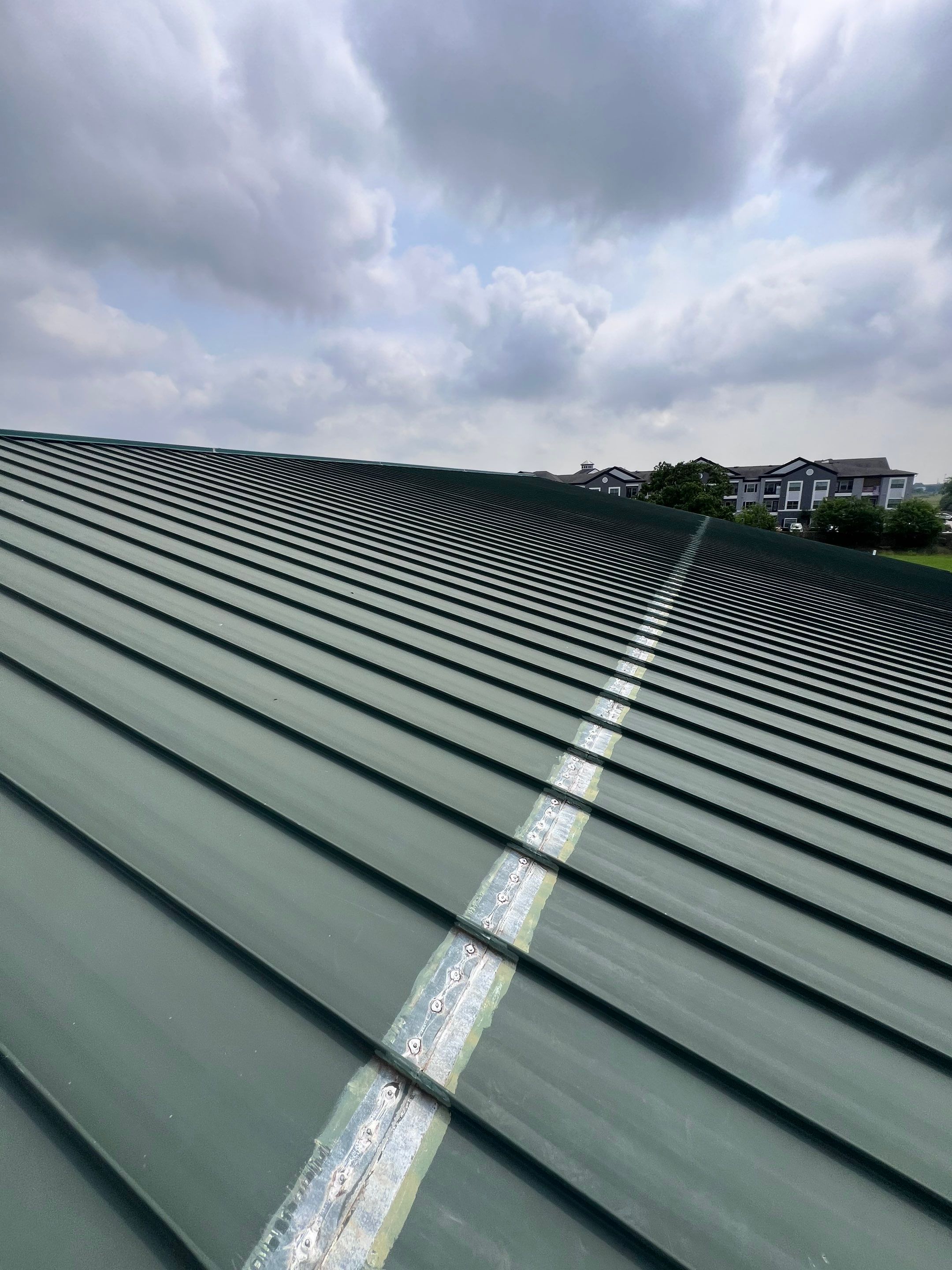 Hail Damage using Metal by Roof Repair Company