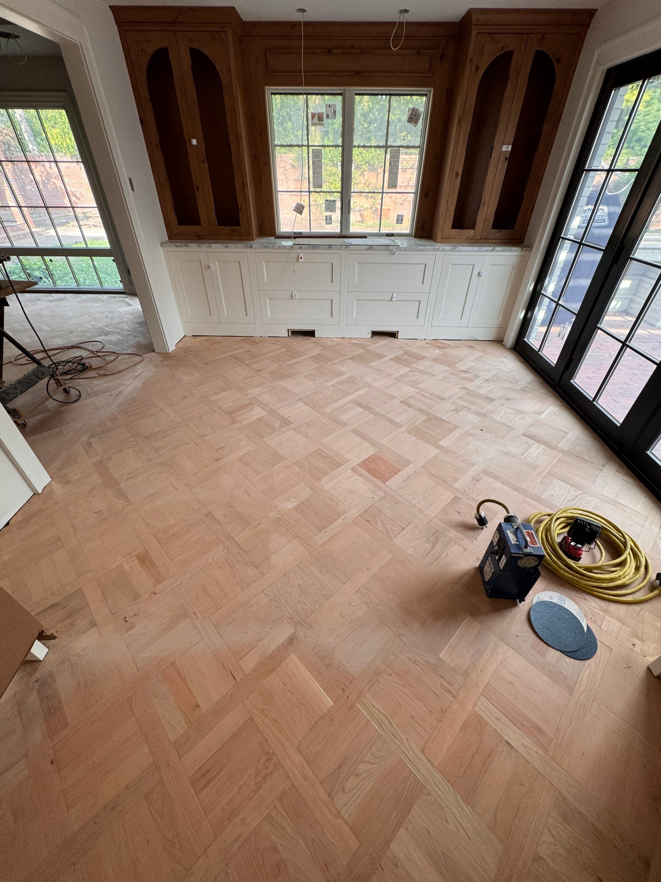 BEAUTIFUL PATTERN FLOORING handcrafted and installed in East Grand Rapids! by RTBaldwin Hardwood Floors