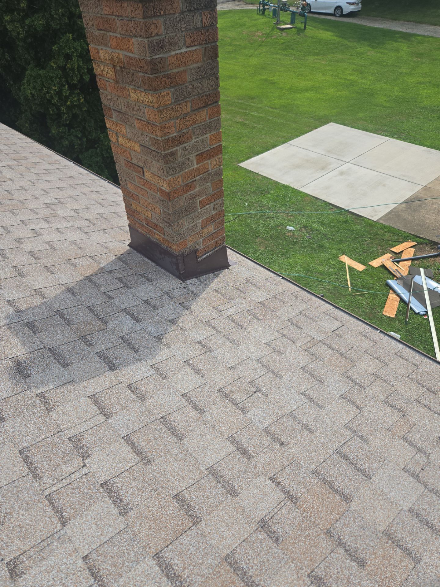 Atlas Pinnacle, Color, Tan Mist, Drip Edge, Color, Royal Brown by Eagle Eye Roofing