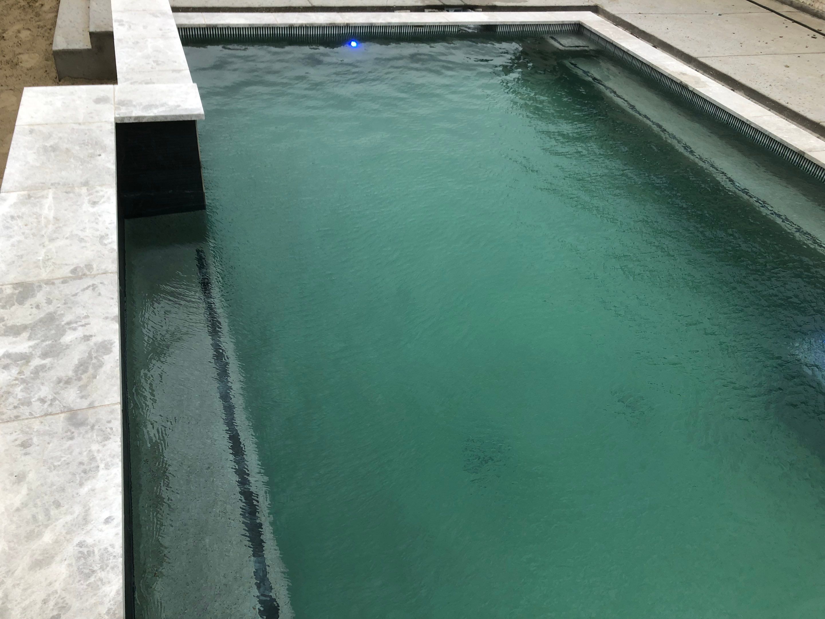Geometric Pool with Raised Spa by Pinnacle Pools and Spas - DFW