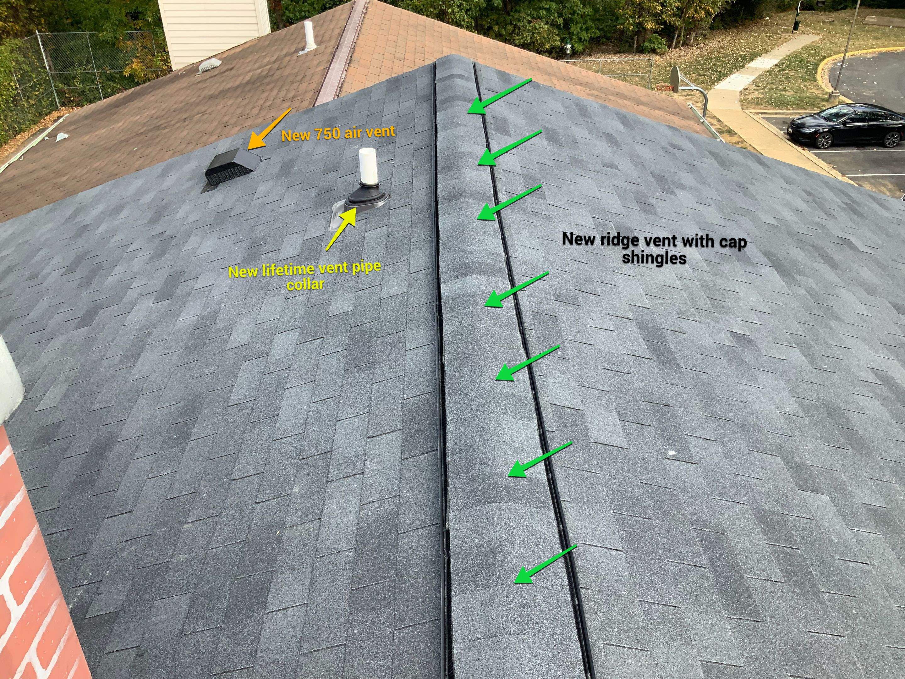 Residential Roofing Installation using XT-25 Shimgles by Alpha Design Services