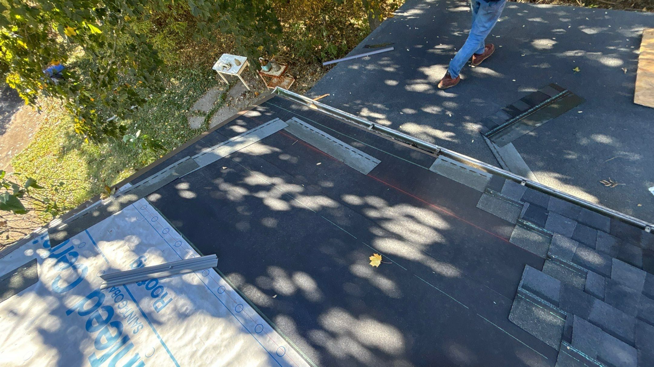 Roof Replacement using Certainteed HD Moire Black by 180 Contractors