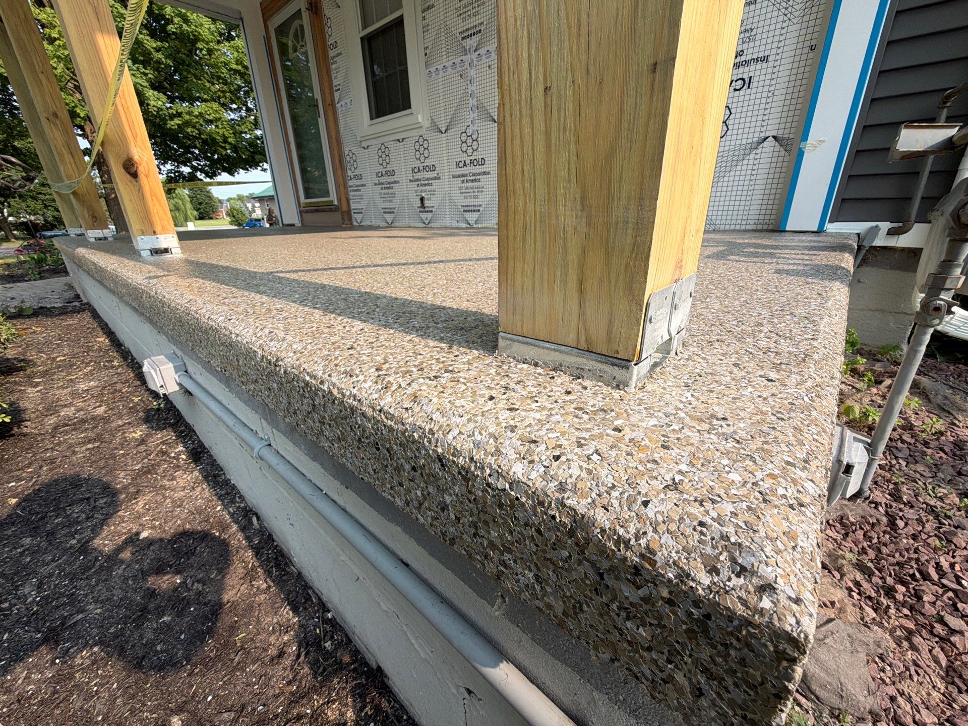 Vintage Shalestone Porch Coating by NG Masonry & Construction LLC