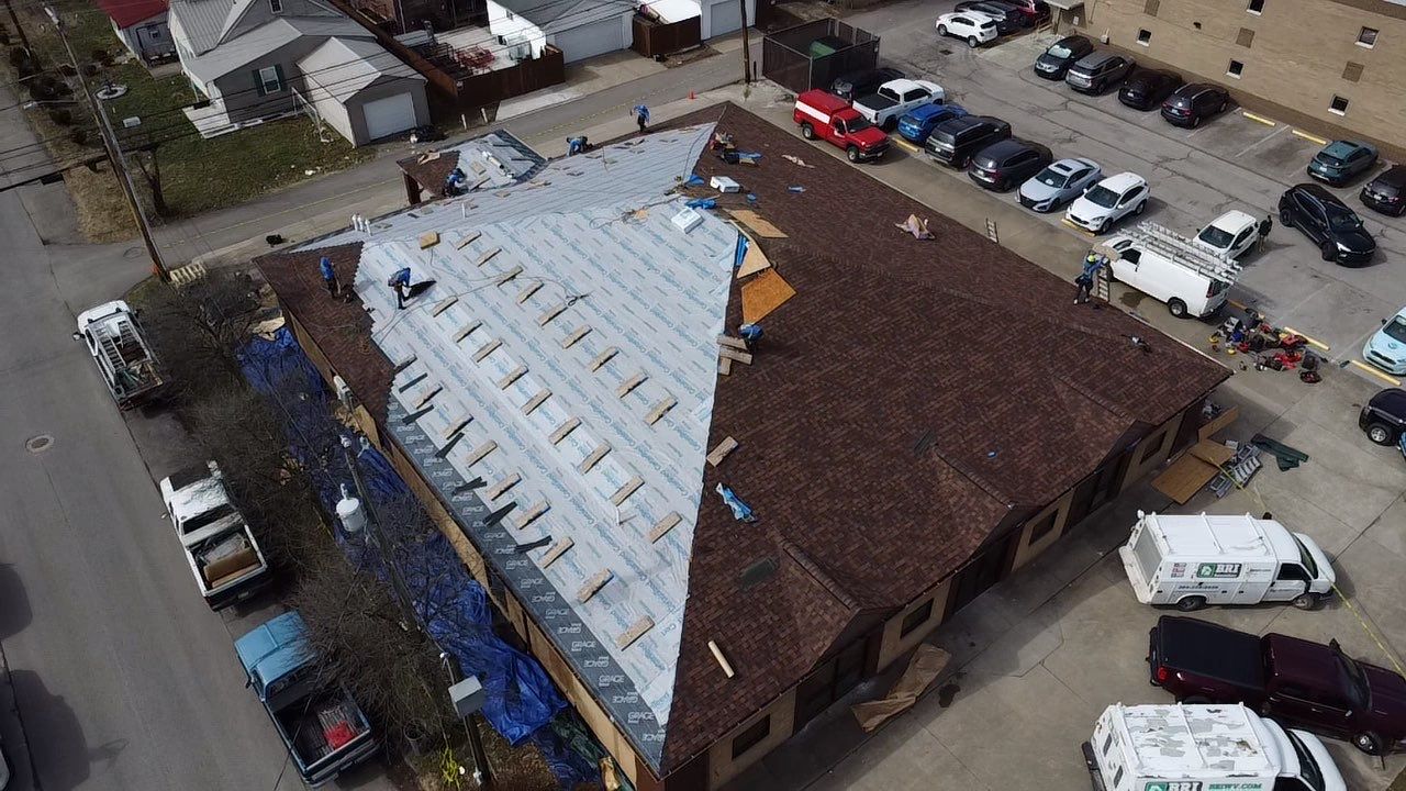 Commercial Roofing Installation using Certainteed Landmark Pro Shingles by Fahey Roofing + Contracting