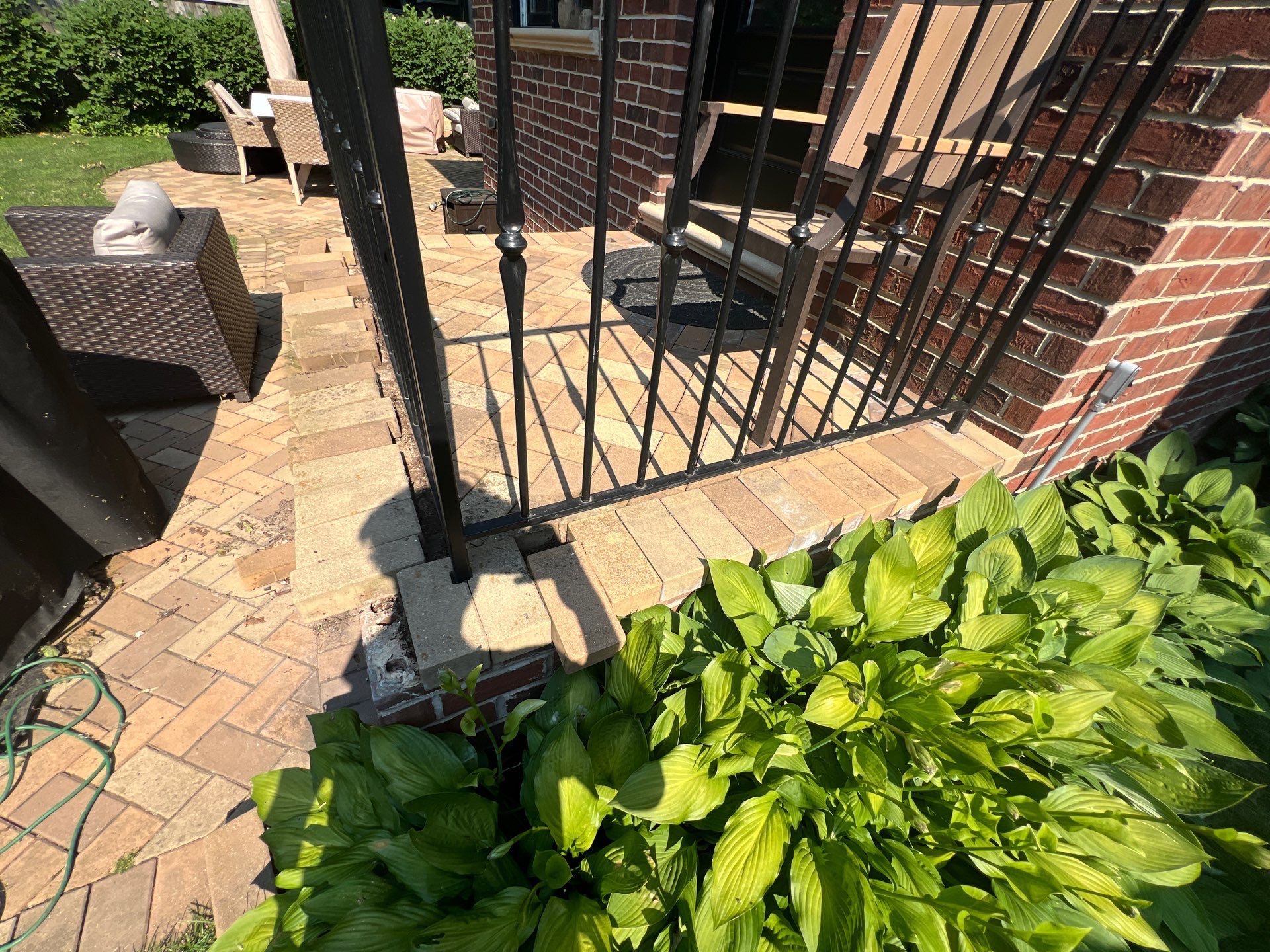 brick paver repair  using Structure bond Techniseal by Northern Power Washing LLC.