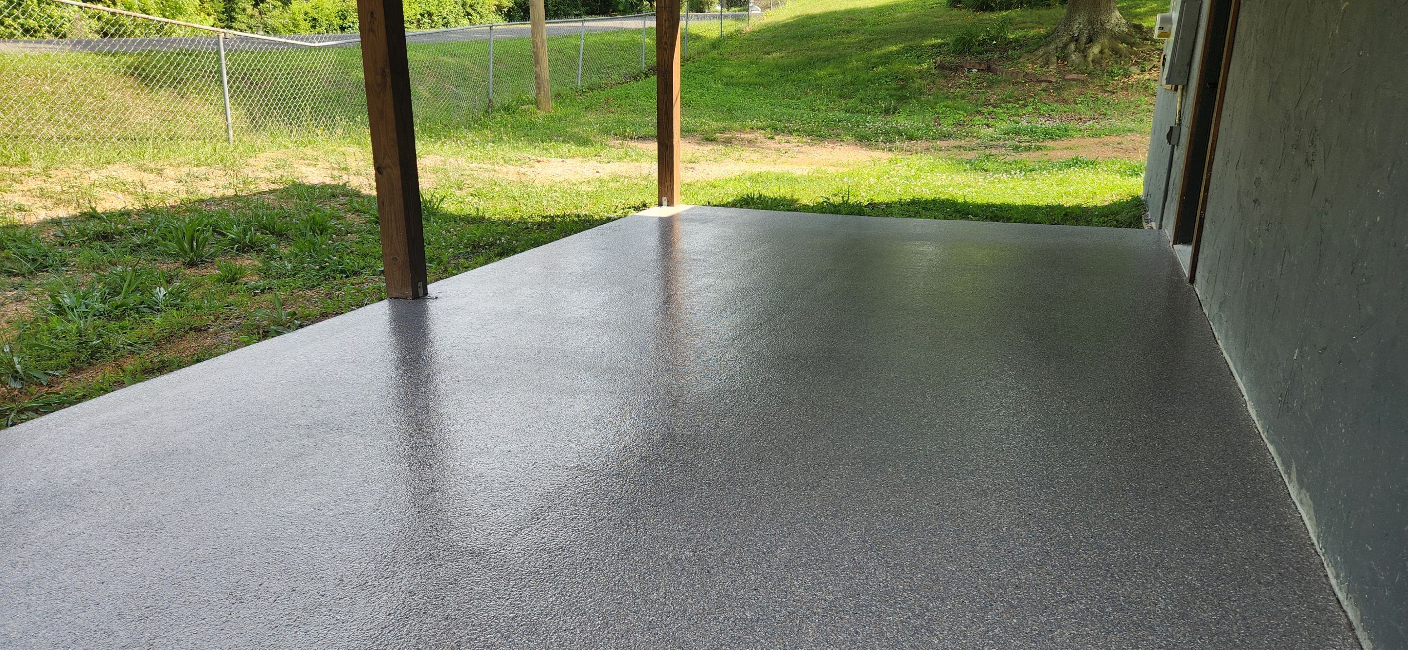 Porch Upgrade Using Pumice by Elite Floor Solutions