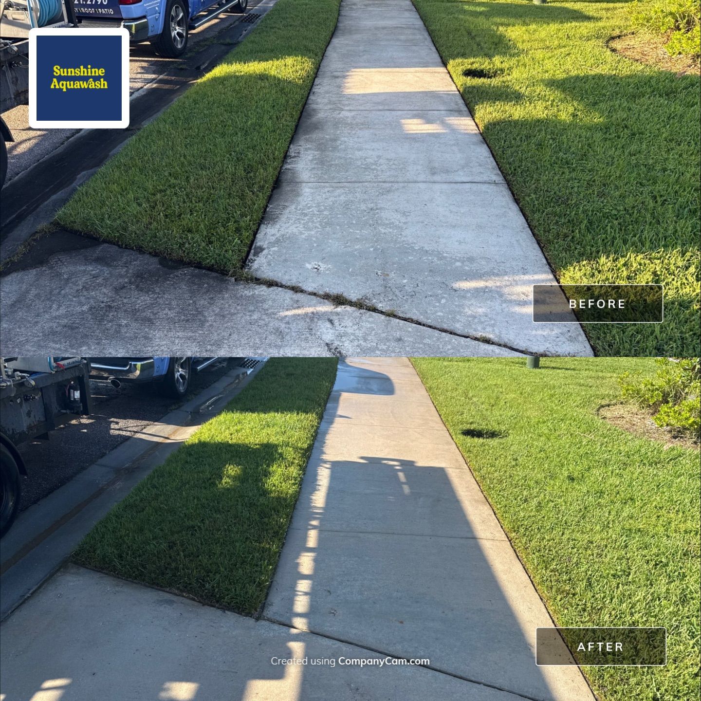 π‘ Safety and curb appeal go hand in hand! by Sunshine AquaWash