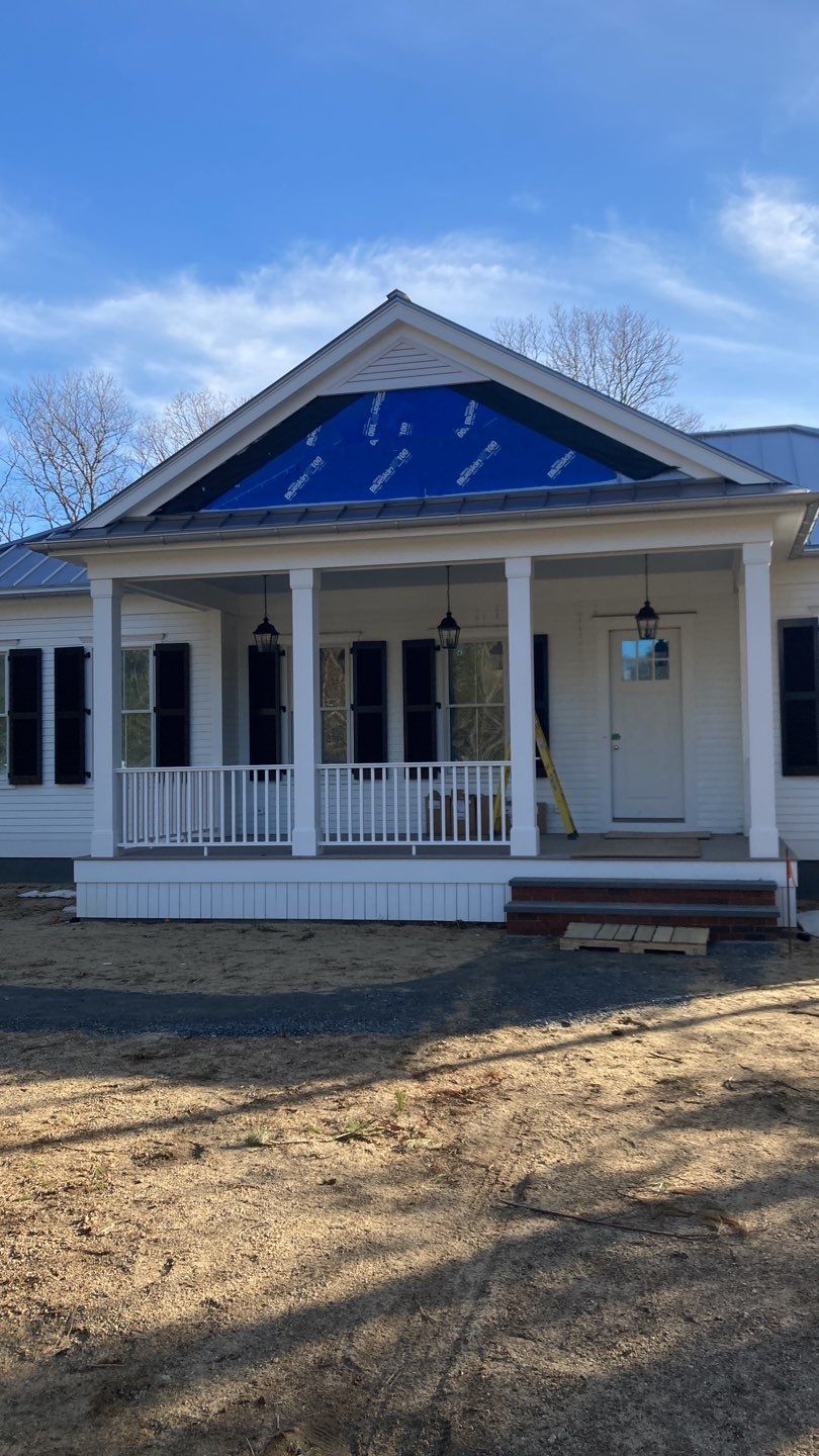 Waquoit, MA Gutter Installation using 6" Half Round Galvalume Gutter by Gutter Pro Enterprises