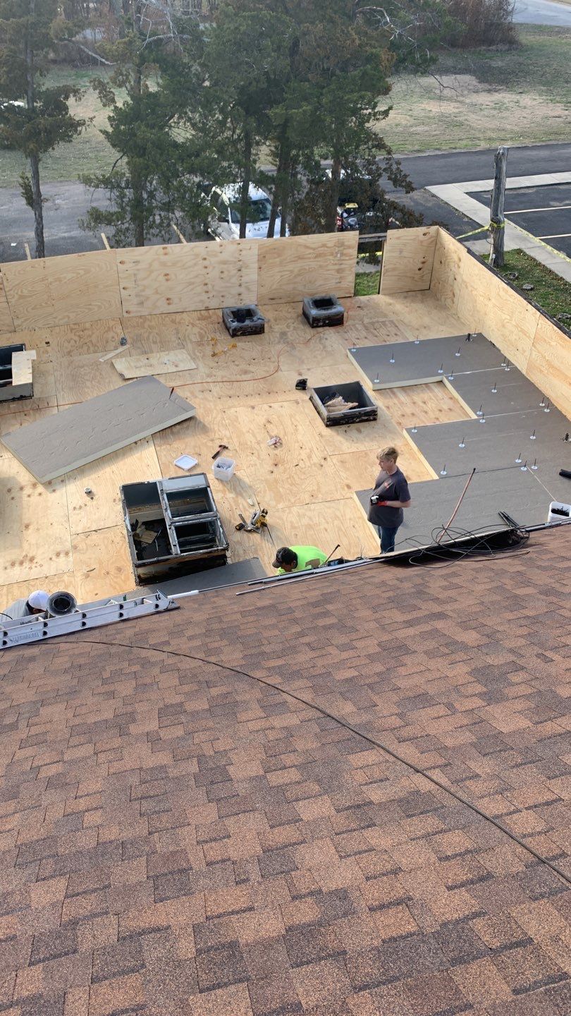 Full Commercial Roof Replacement using GAF Products in Anna Texas by Elite Roofing LLC