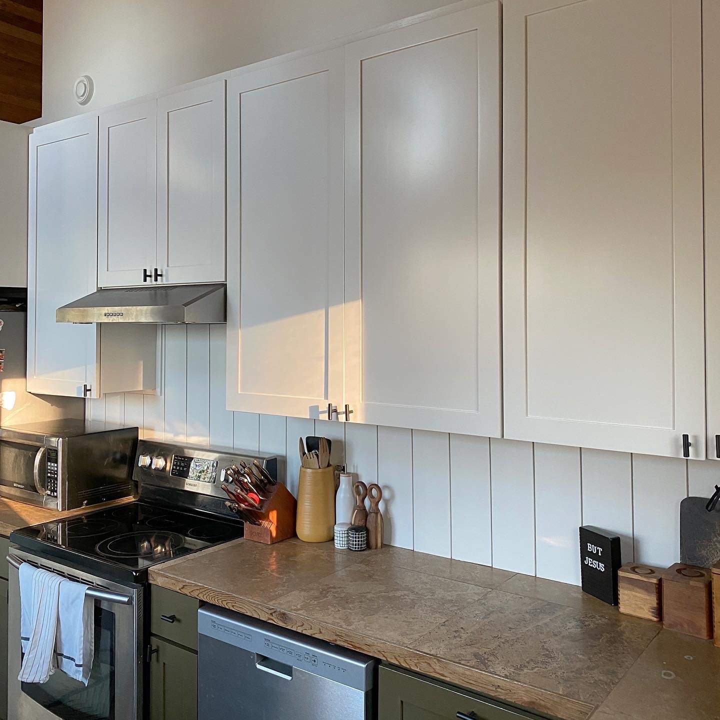 Kitchen Cabinet & Wall Painting by Midnight Sun Painting