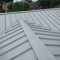 24ga 1.5" Mechanical seam Dove Gray  by Total Roofing System The Metal Roof Experts