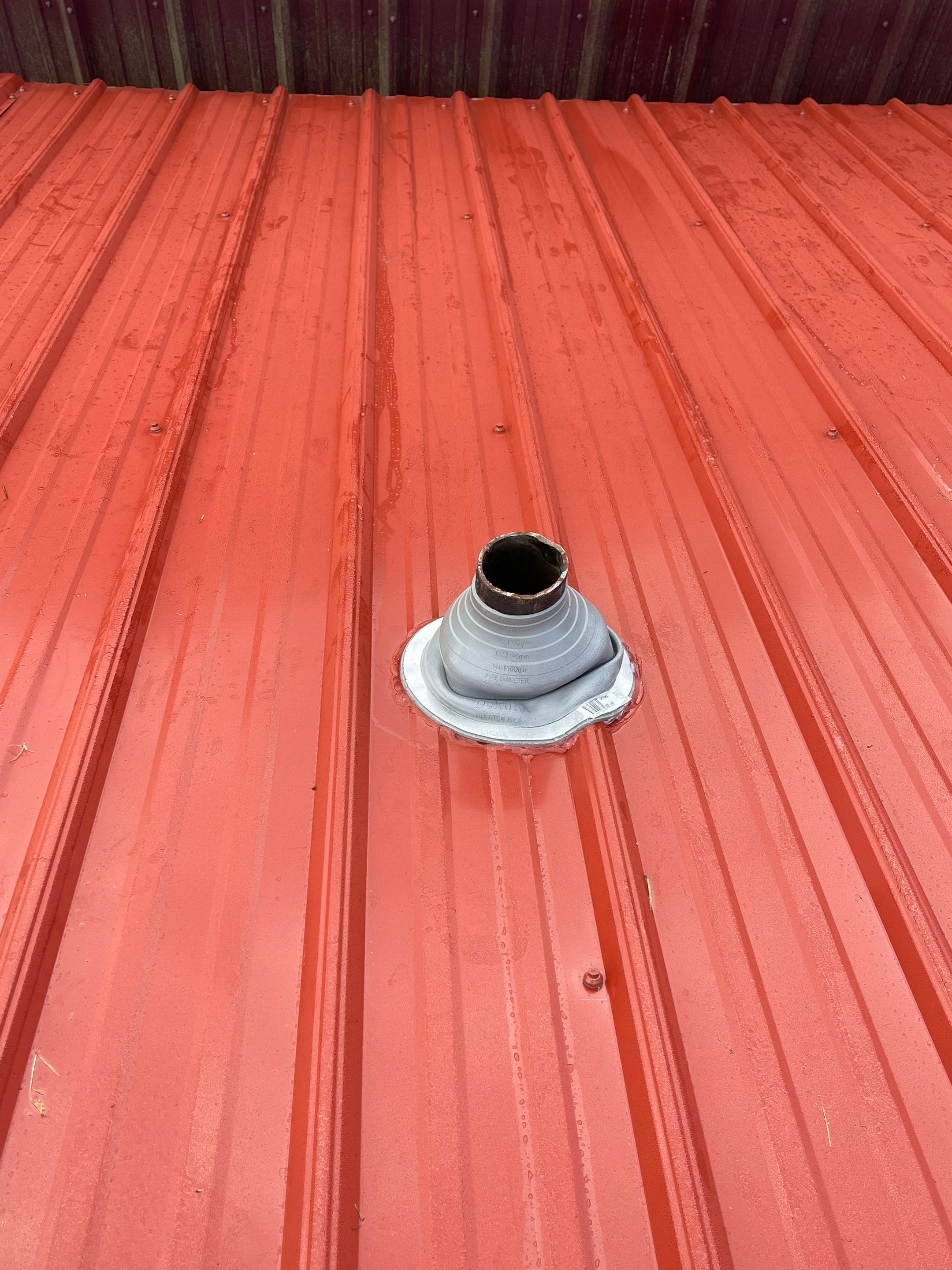 Residential Metal Roof Replacement using Reed's Metals: 26 GA. Colored Residential Metal Panels (Barn Red) by Hostetler Roofing