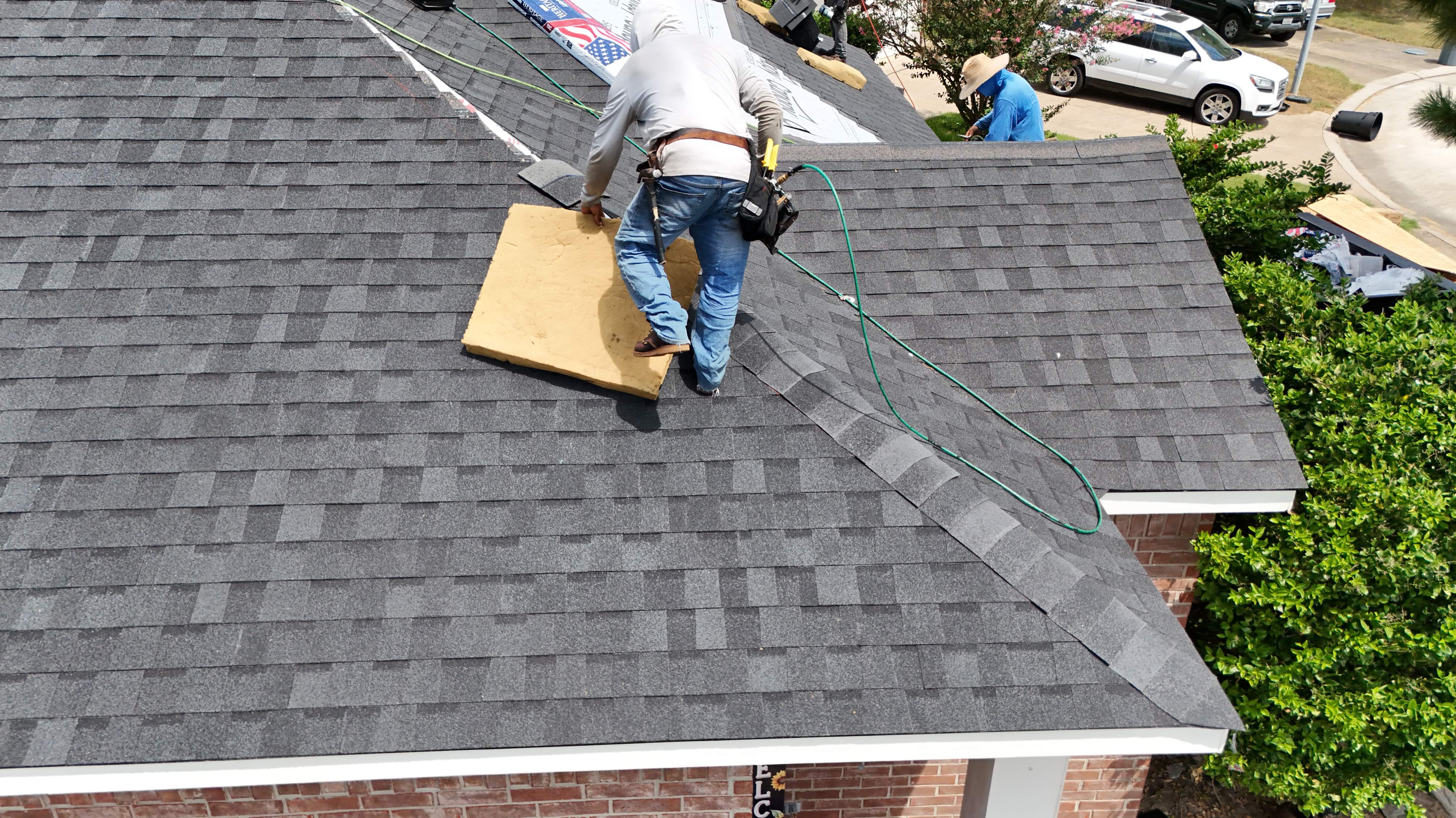 Rustic Black Shingle Roof Replacement — Spring, TX by PL Roofing & SB Roofing, LLC.