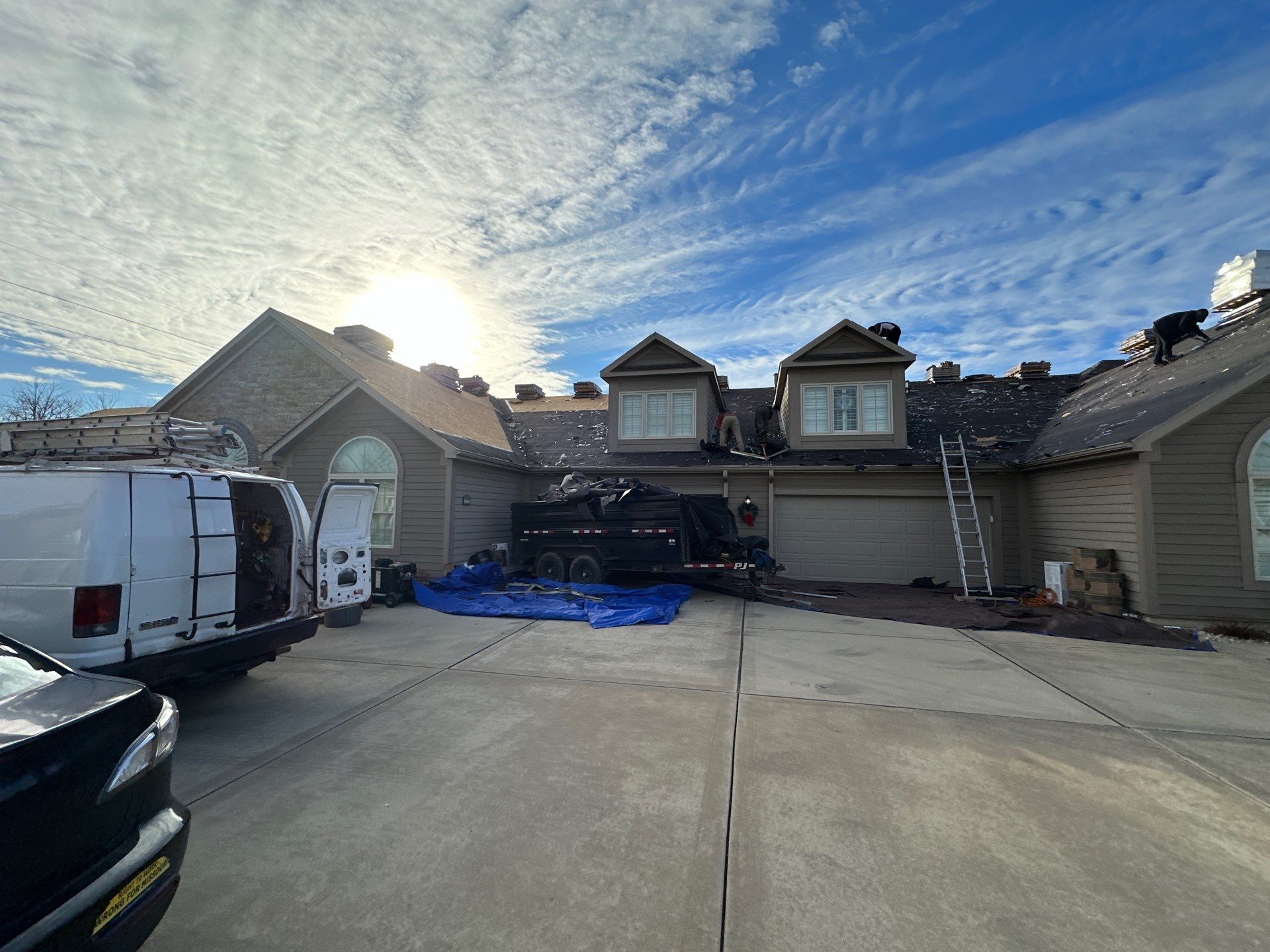 Installation of New Roof by H&F Exteriors